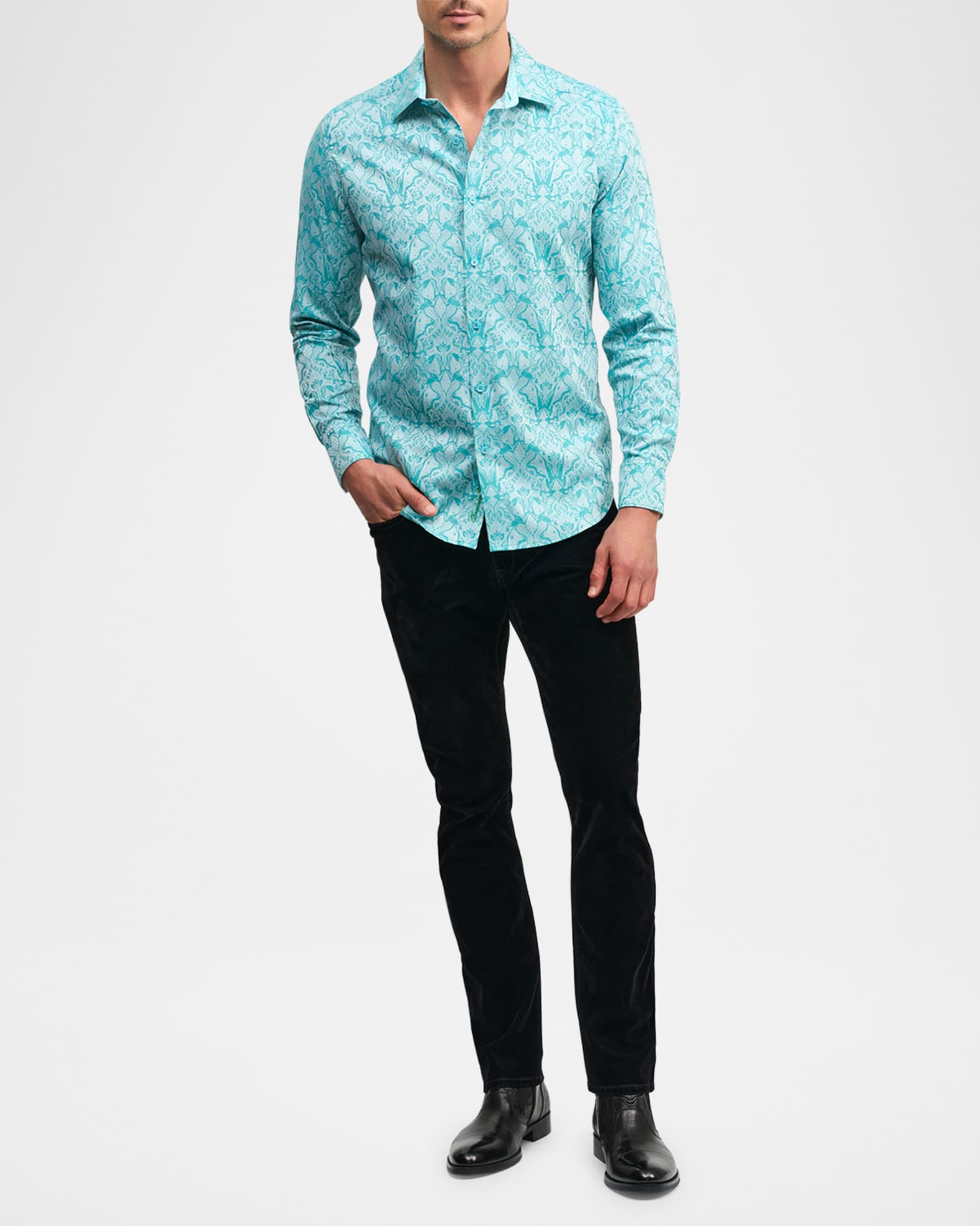 Men's Highland 6 Cotton Stretch Sport Shirt 1