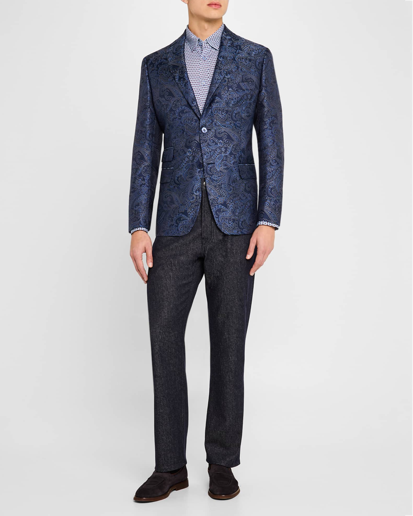 Men's Carrington Paisley Single-Breasted Sport Coat 1