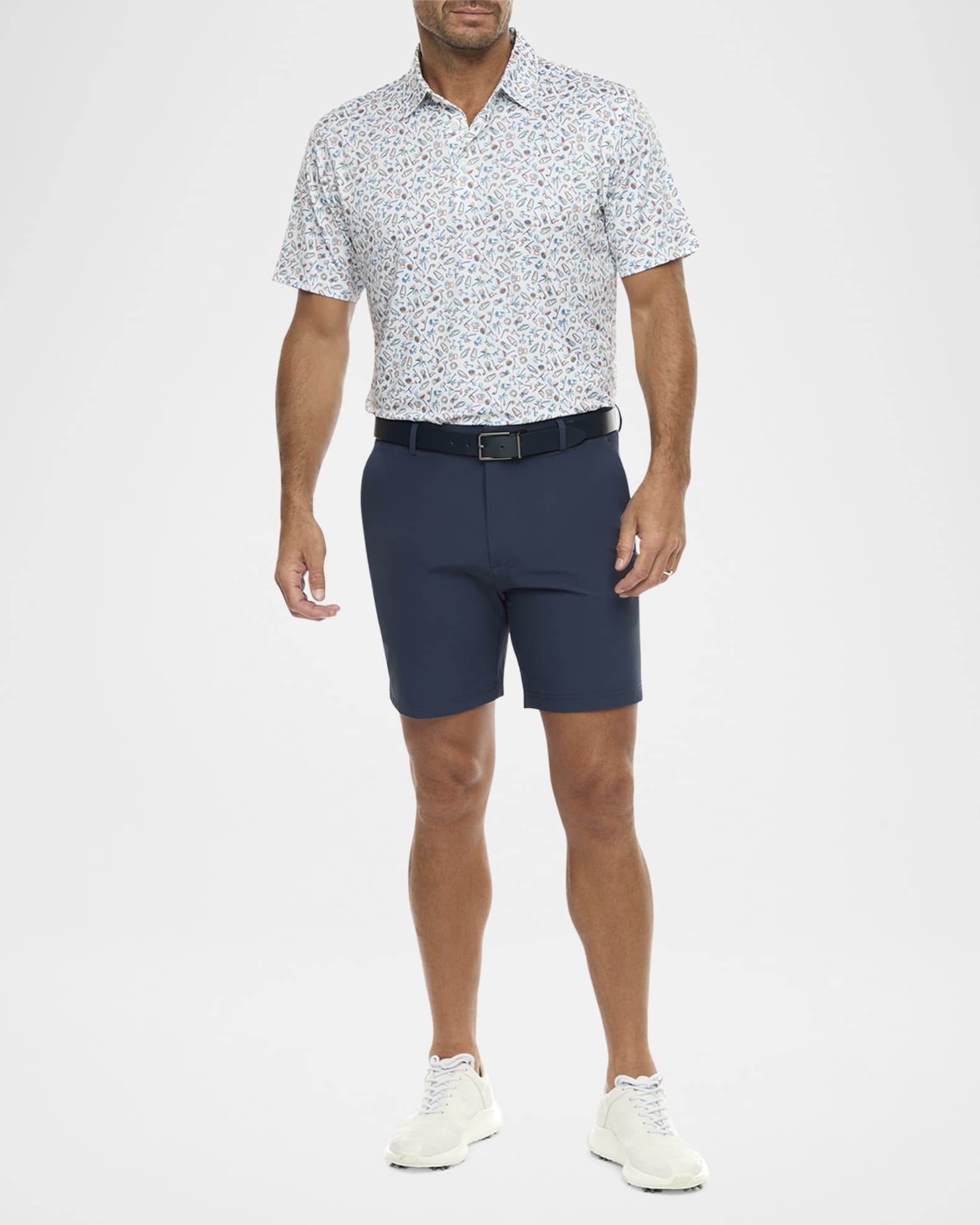 Men's Sunset Sips Knit Polo Shirt 1