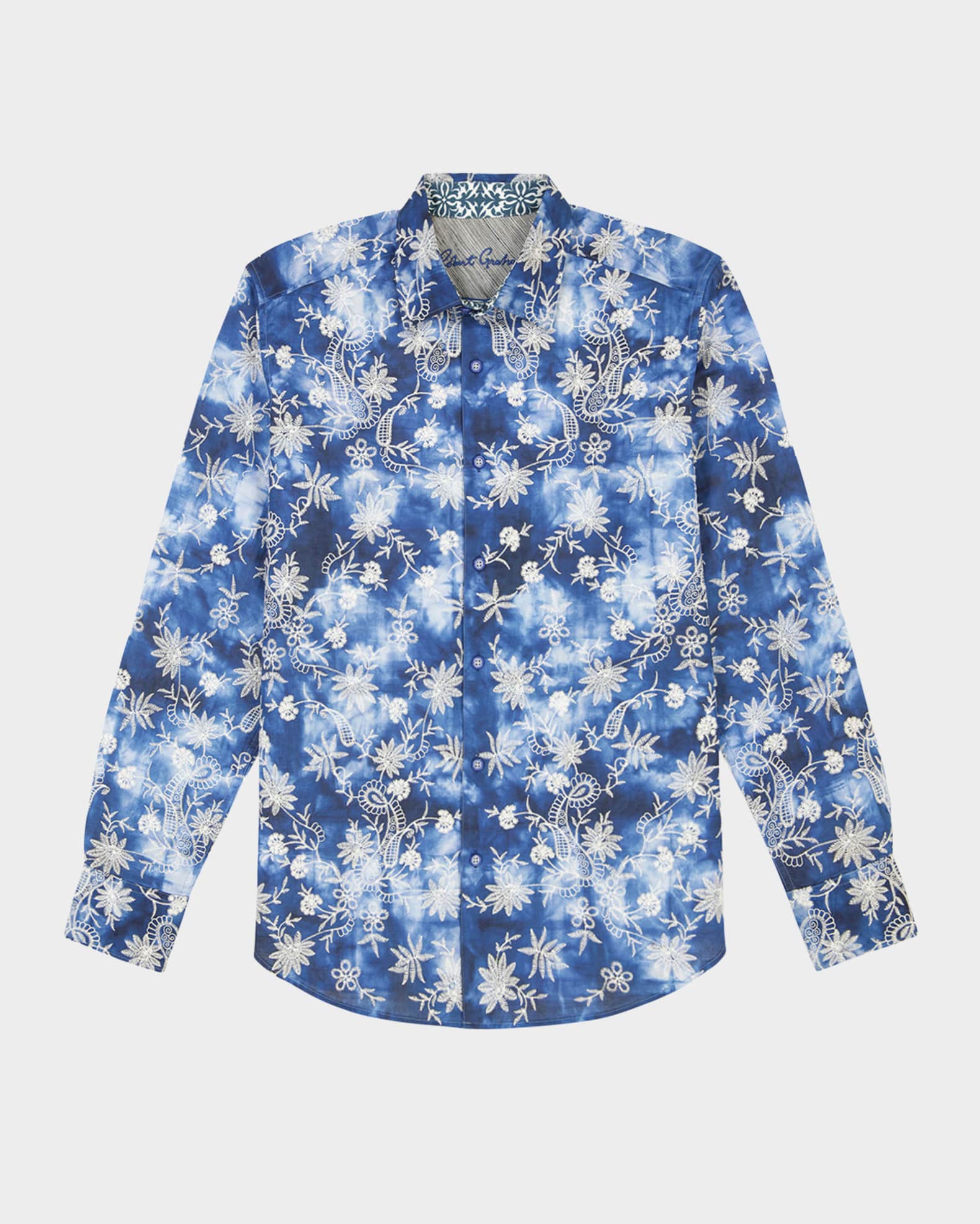 Men's Superior Floral Paisley Sport Shirt 0