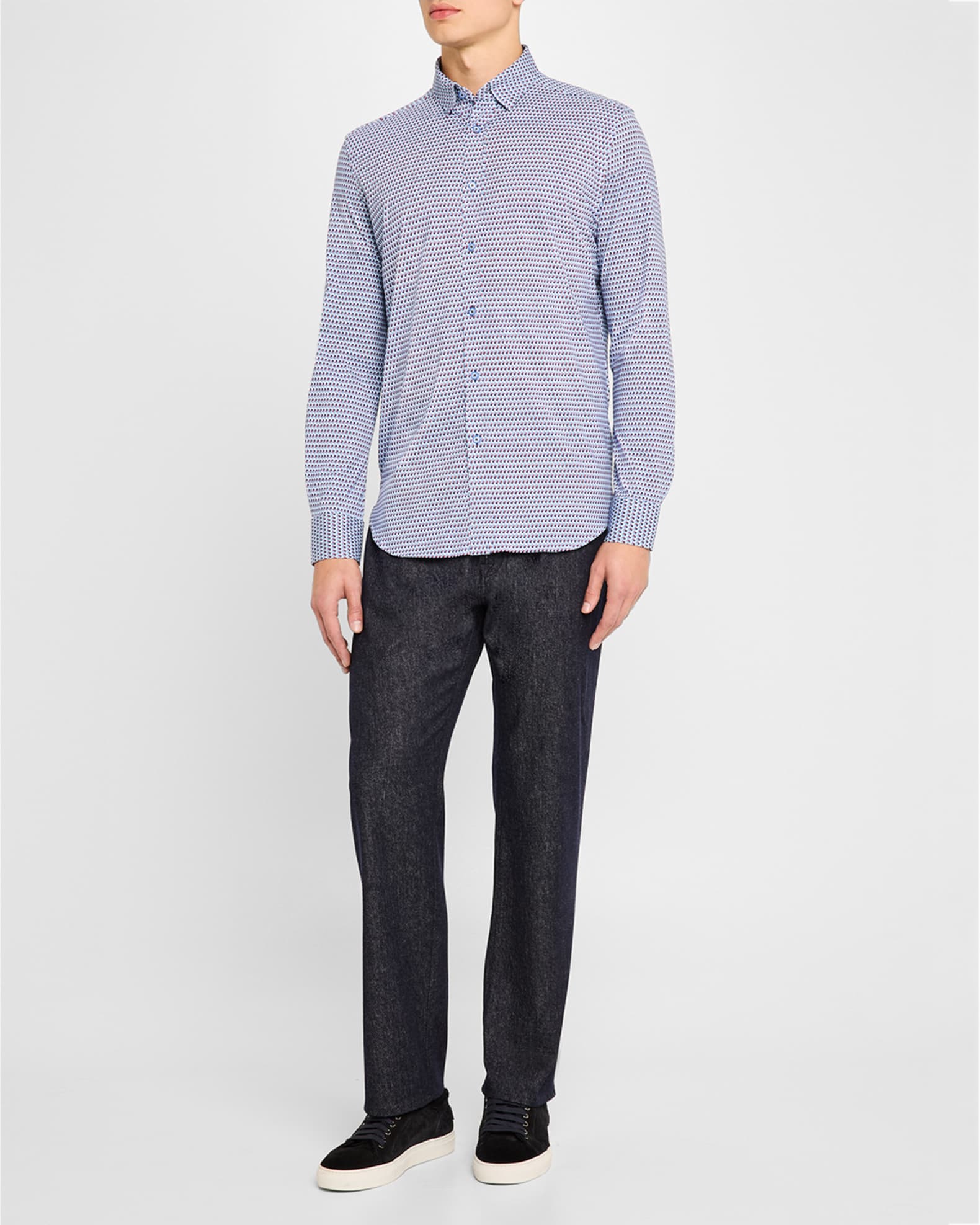 Men's Marion Cotton-Stretch Sport Shirt 1