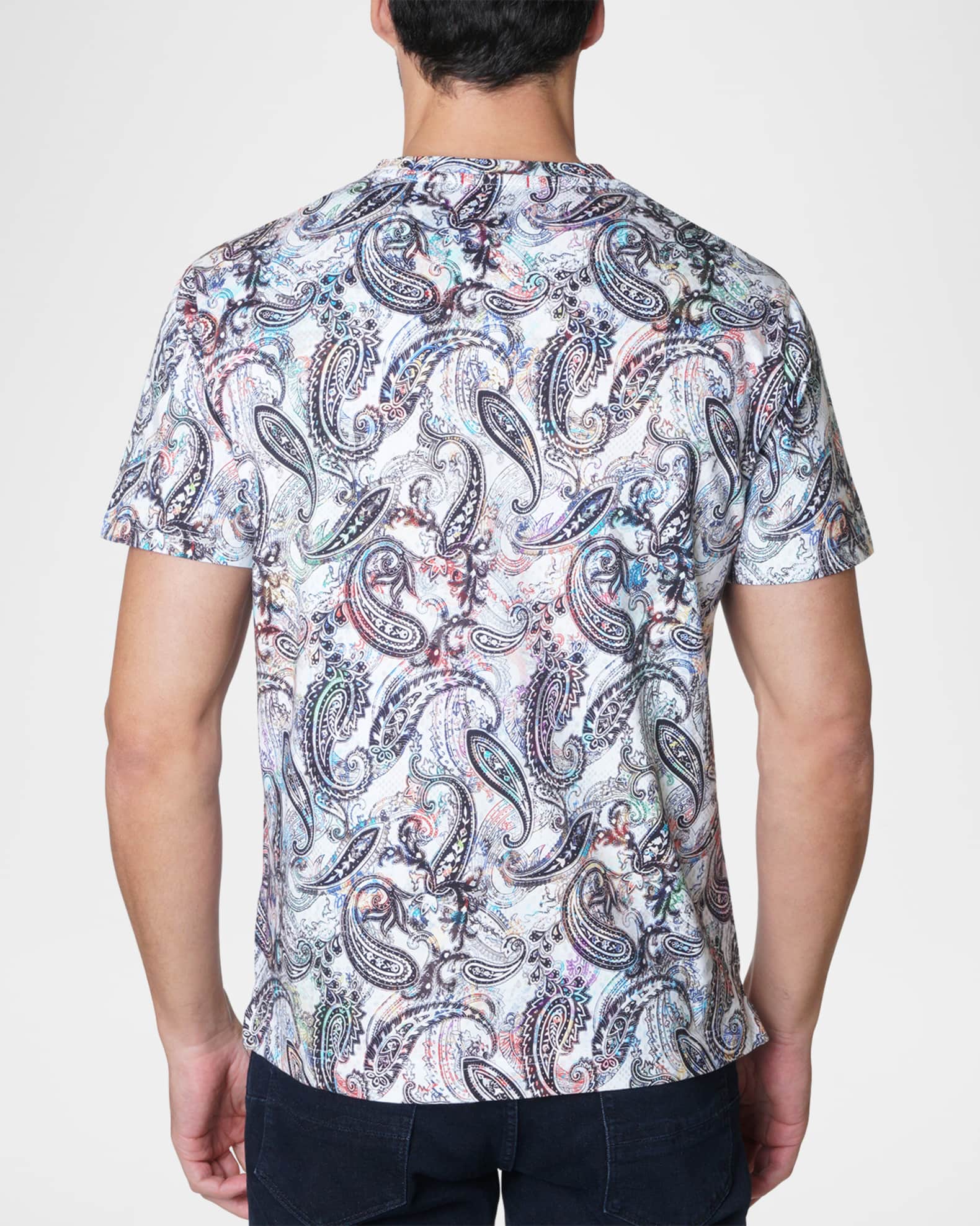 Men's Paisley Skull Graphic T-shirt 1