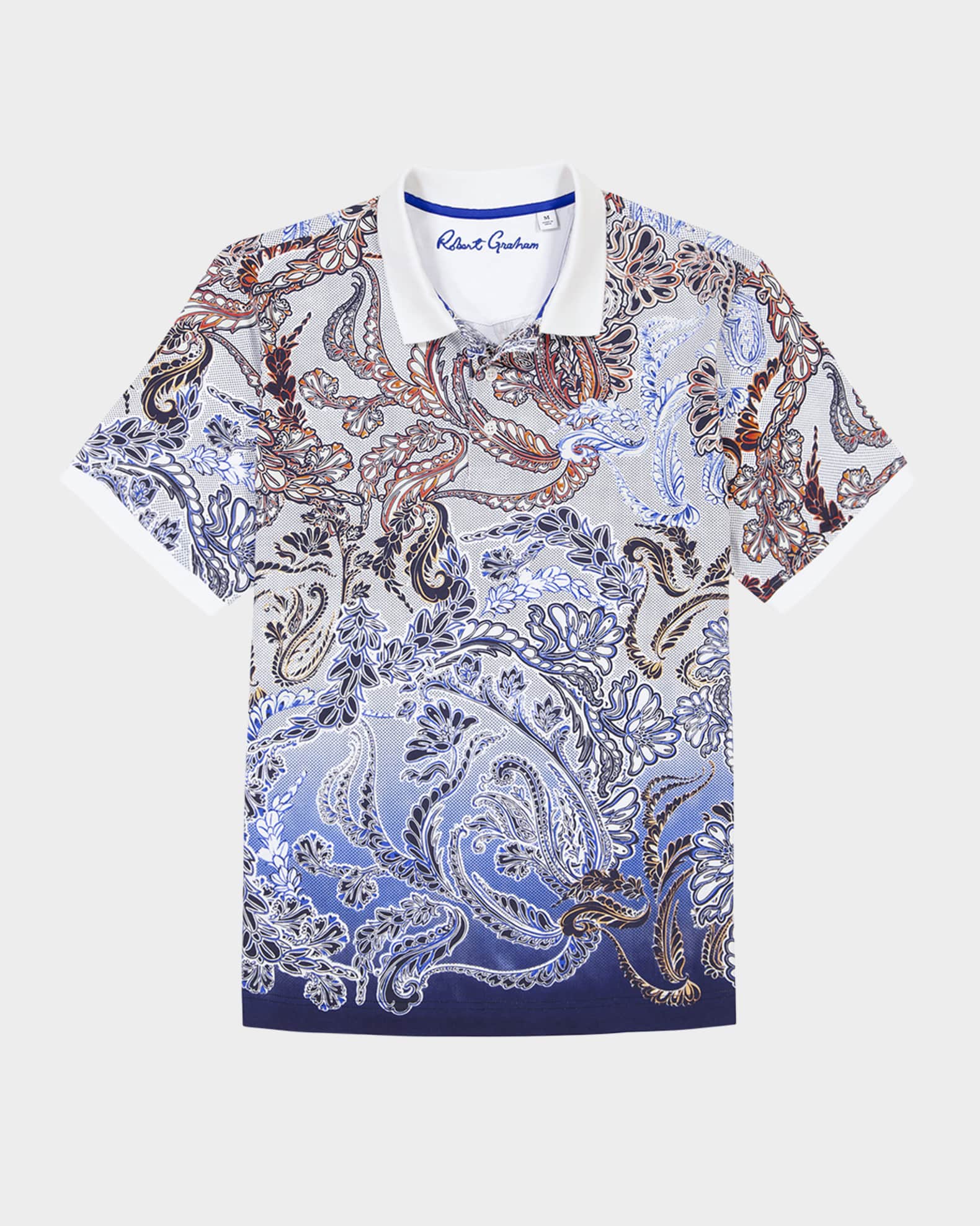 Men's Oslo Paisley Knit Polo Shirt 0
