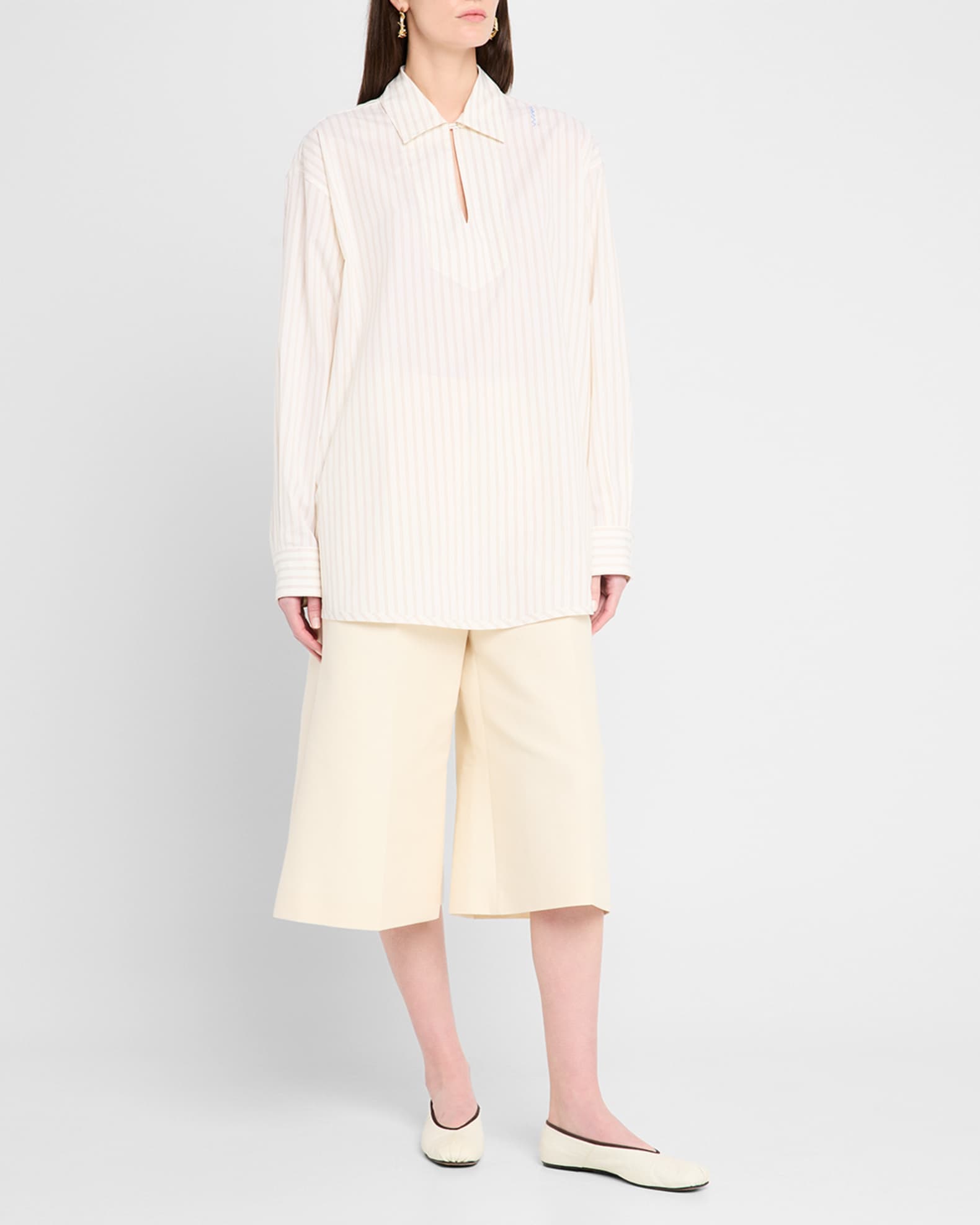 Striped Collared Top 1