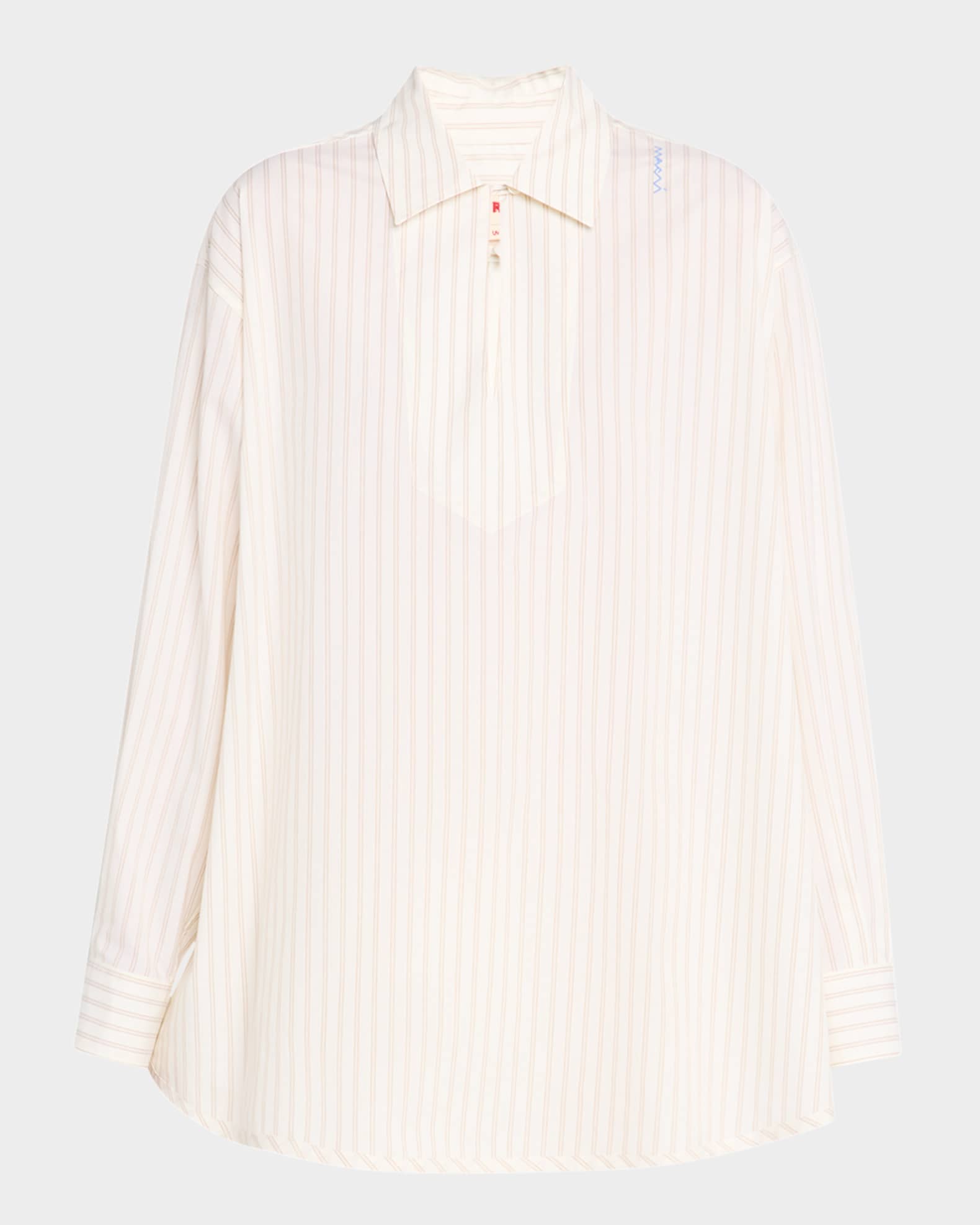 Striped Collared Top 0