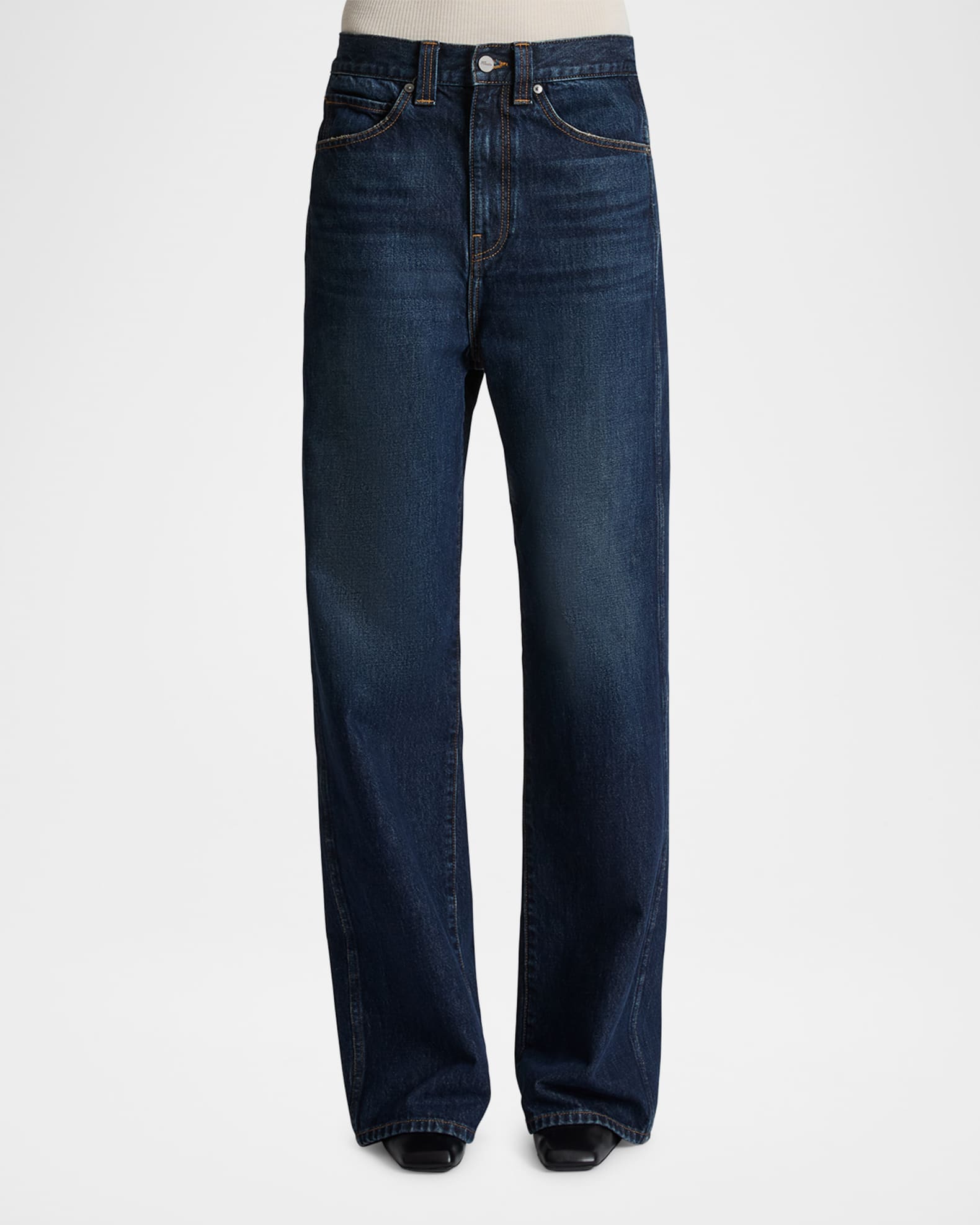デニム・ジーパン KHAITE JEANS (1032096) Khaite Outlet: Jeans woman - Gnawed Blue | Khaite jeans