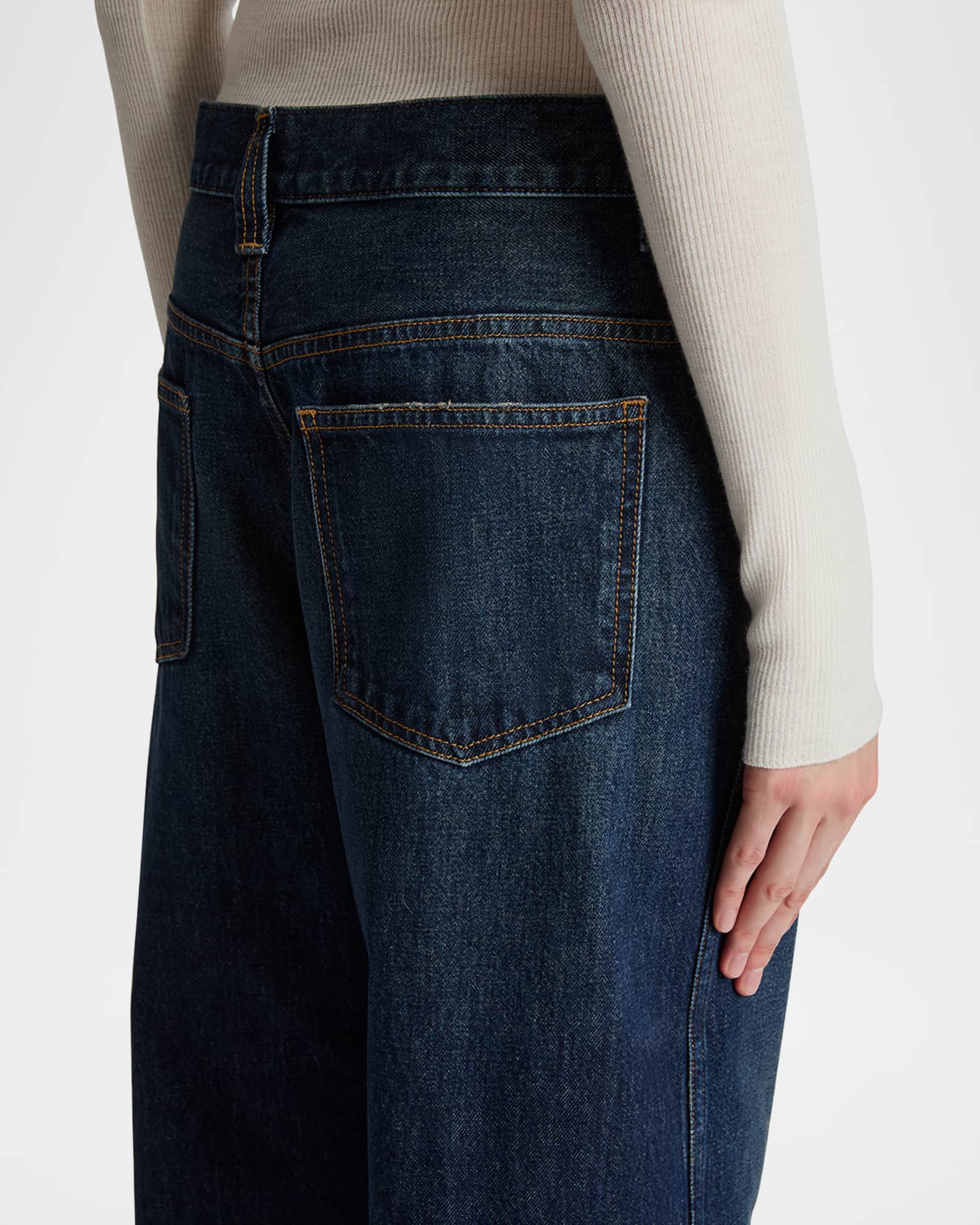 Bonnie Straight-Leg Dark Wash Jeans