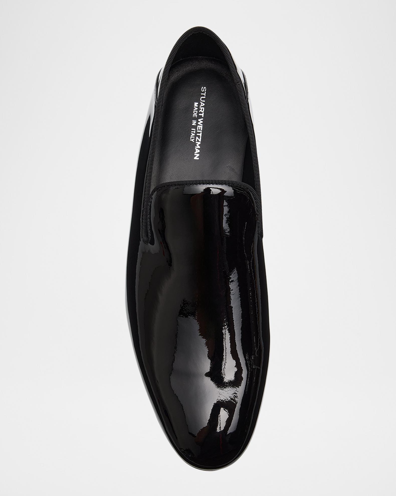 Stuart Weitzman Black Men\'s Slip-On Loafers Stuart Weitzman Simon Twistbit Leather Loafers | Saks Fifth  main image 2