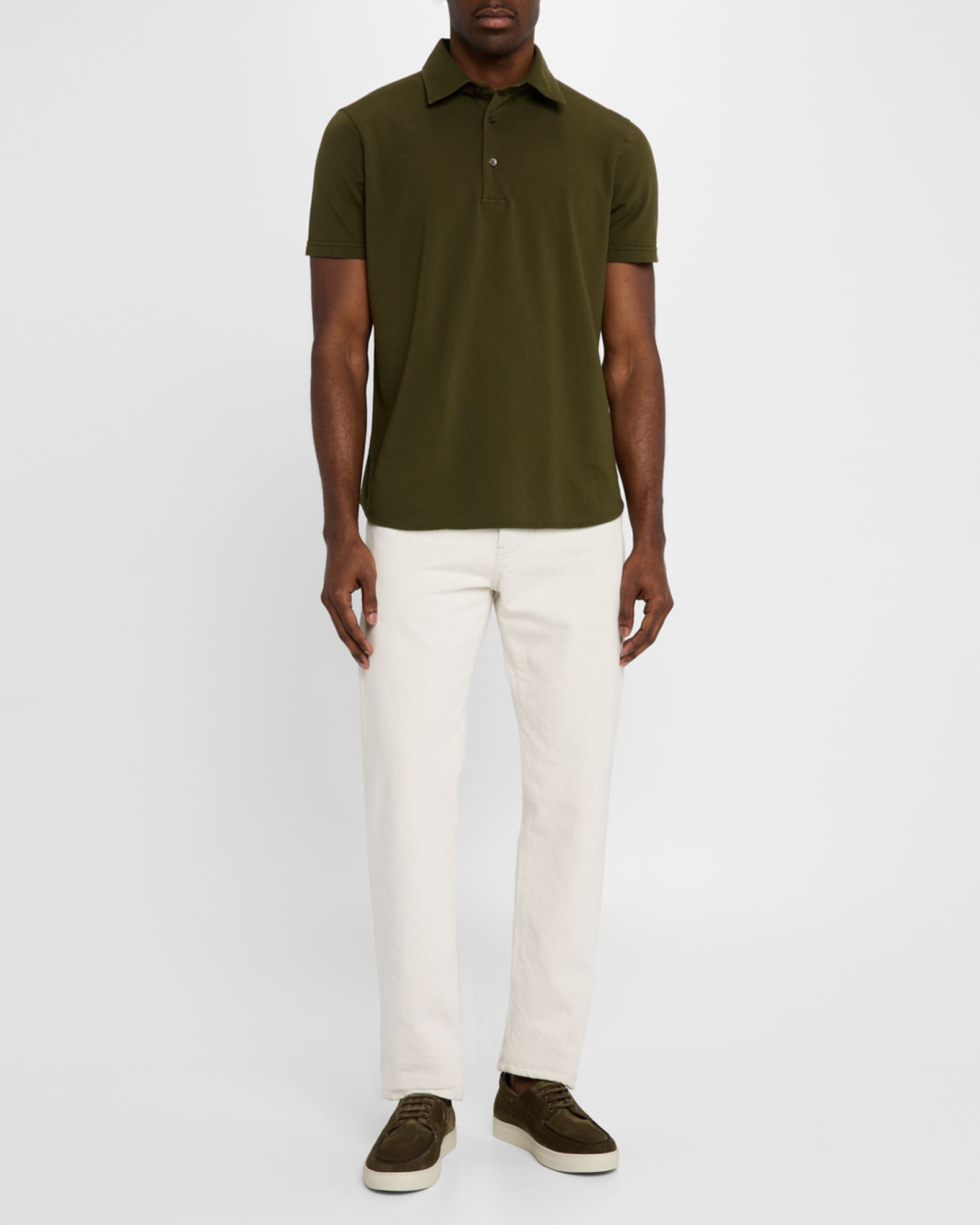 スニーカー STUART WEITZMAN Men Sneakers SK519 BRISTOL SUEOLV Green Stuart Weitzman Men's Bristol Suede Boat Shoes | Neiman Marcus