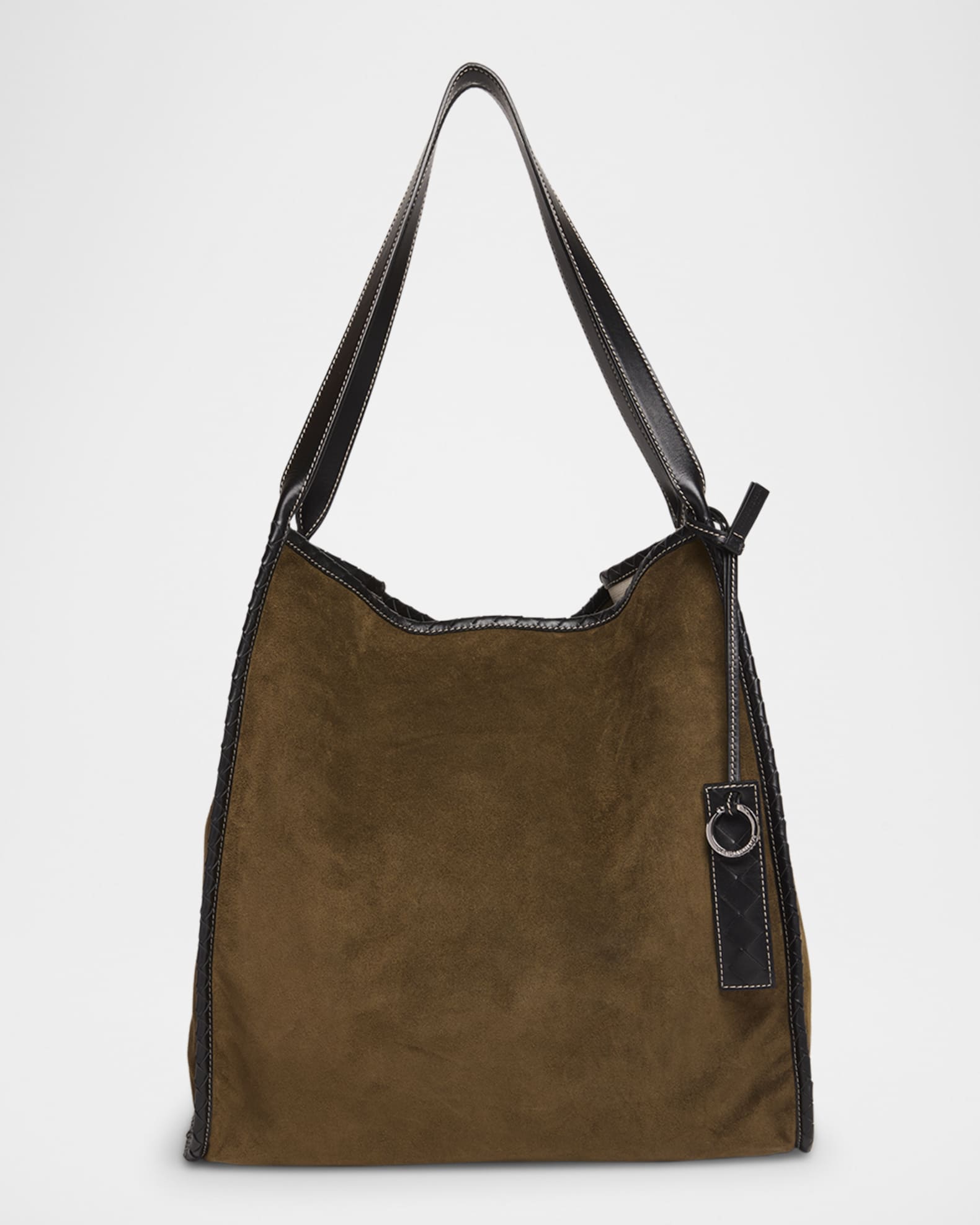 Men's Large Reversible Tote Bag in Suede 0