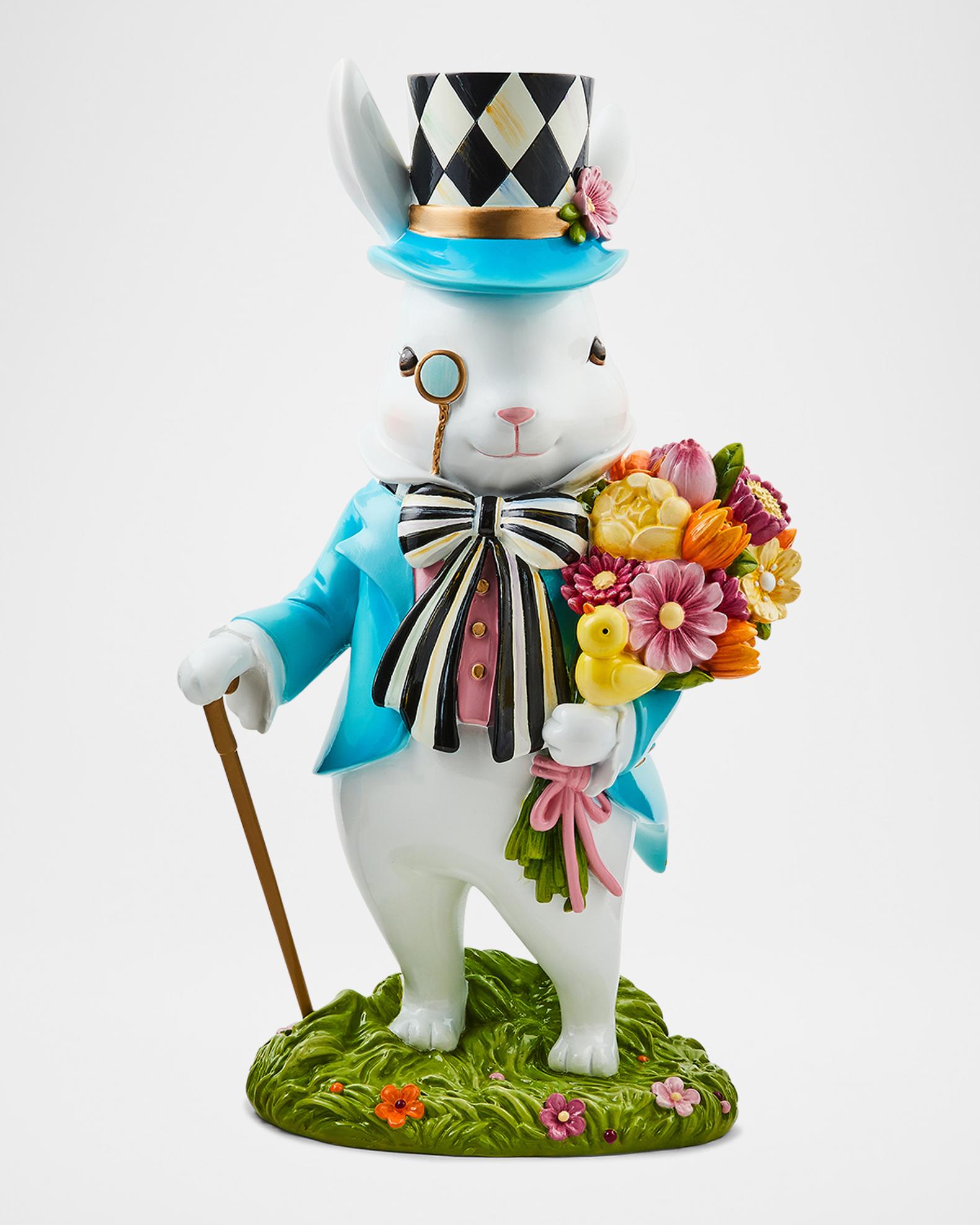 MacKenzie-Childs Calico Bunny Figurine | Neiman Marcus