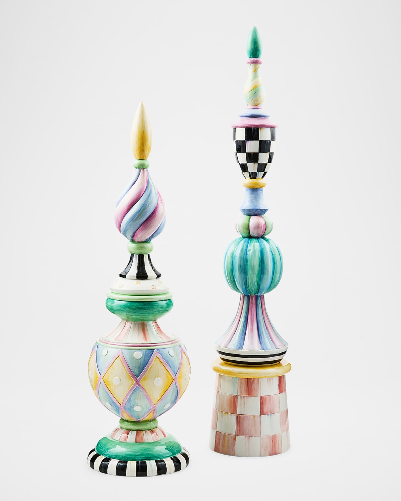 Rosy Meadow Tall Finial 1