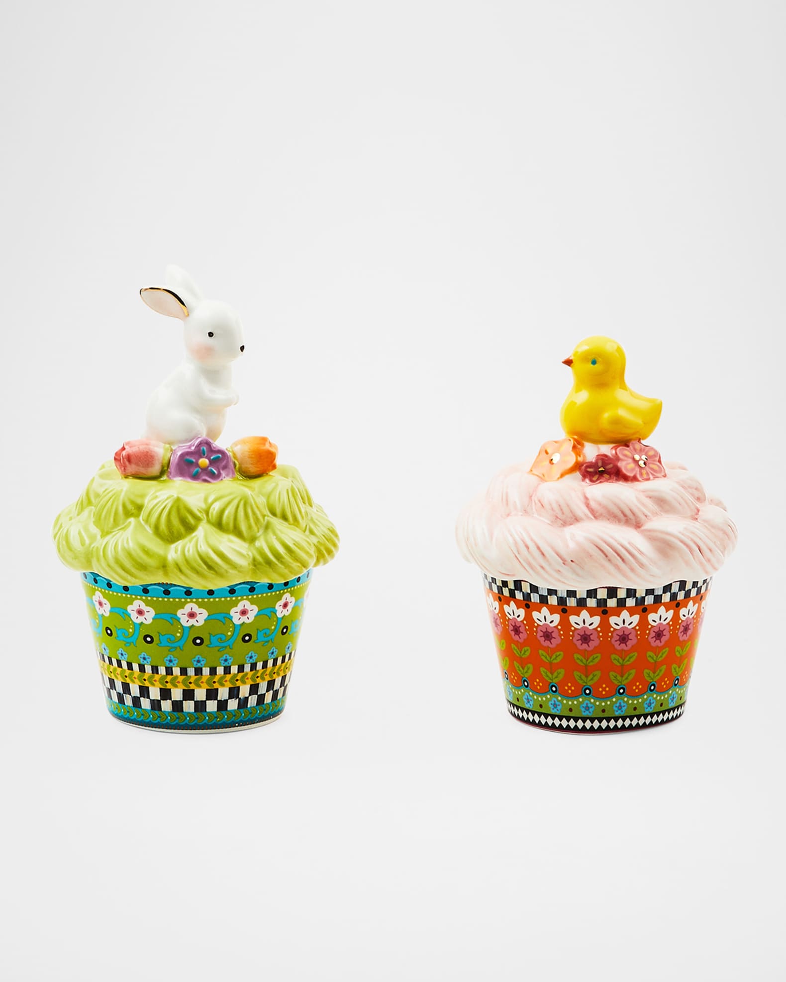 Calico Cupcake Lidded Boxes, Set of 2 0
