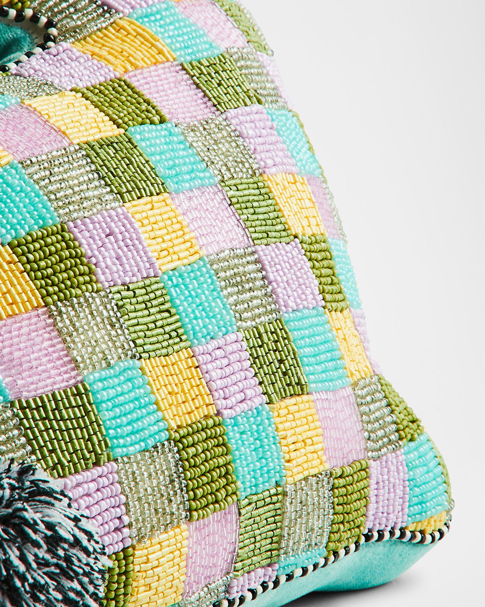 MacKenzie-Childs Multi-Check Bunny Shaped Throw Pillow | Neiman Marcus
