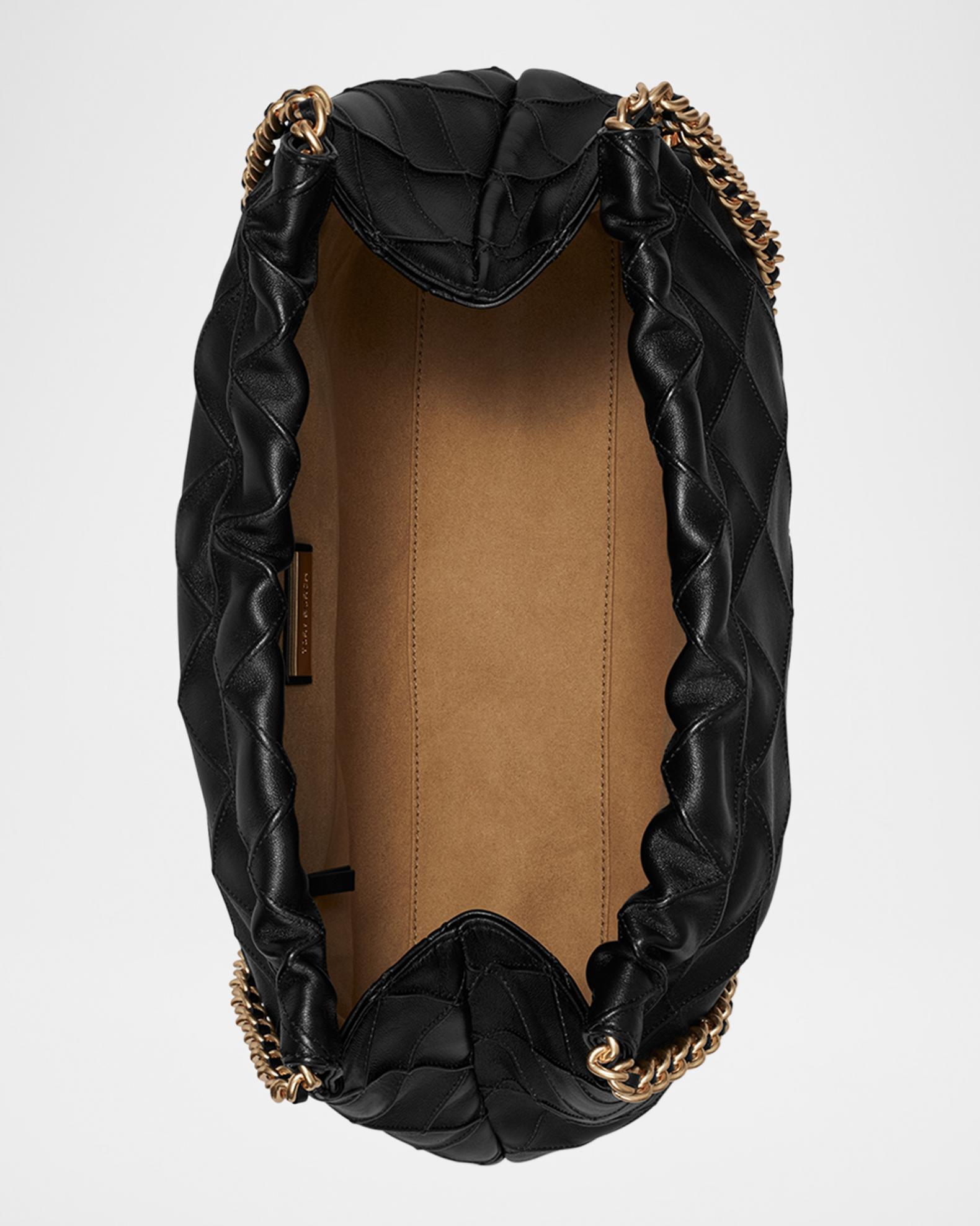 Tory Burch Fleming Chain Quilted Leather Hobo Bag | Neiman Marcus
