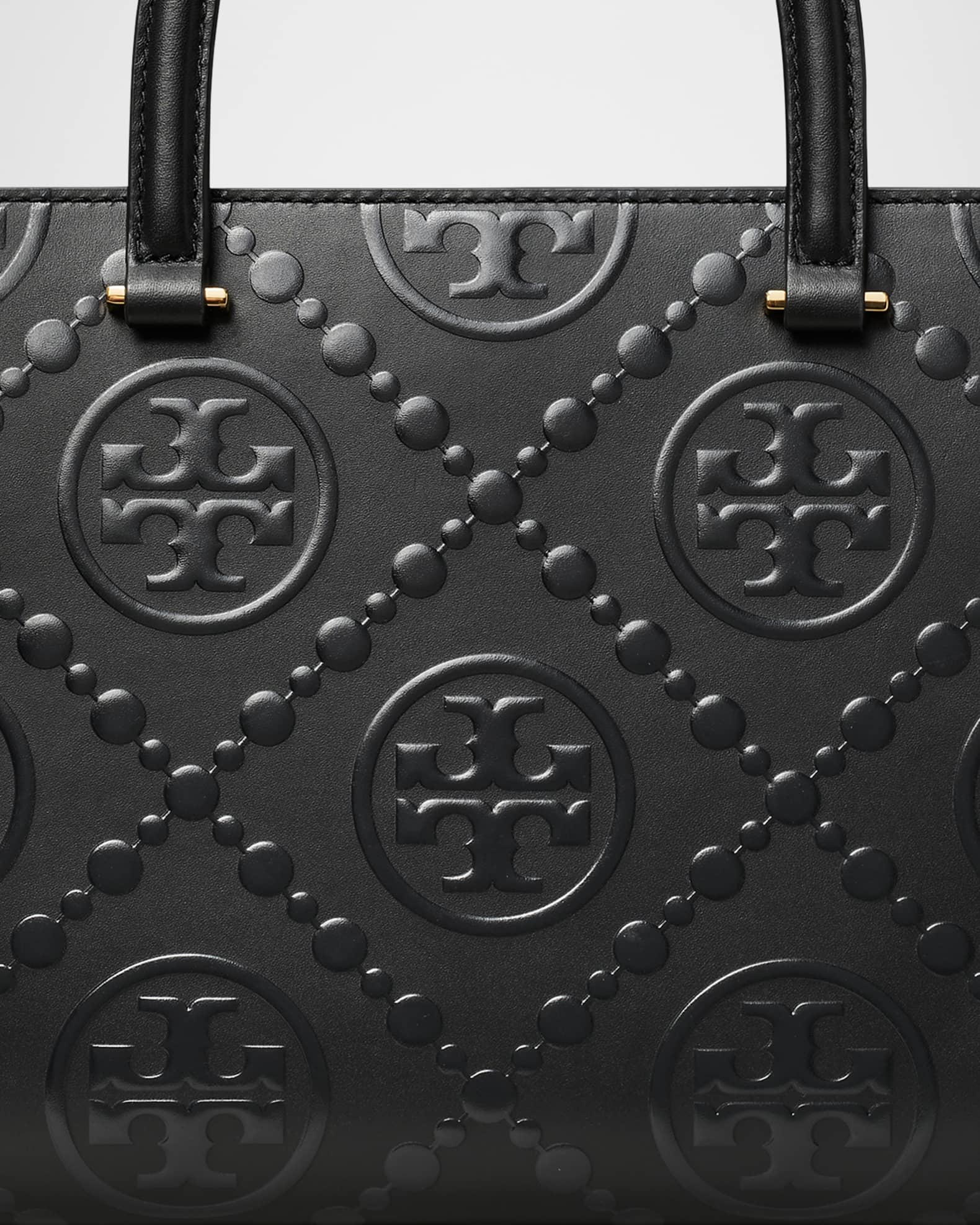 Tory Burch T Monogram Embossed Square Tote Bag | Neiman Marcus