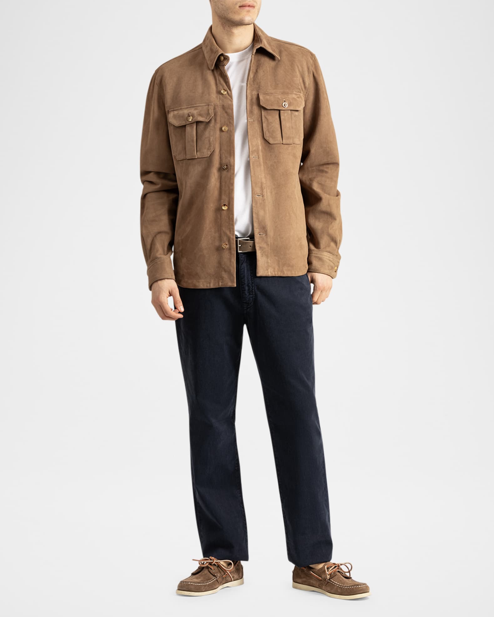 Men's Suede Overshirt 1