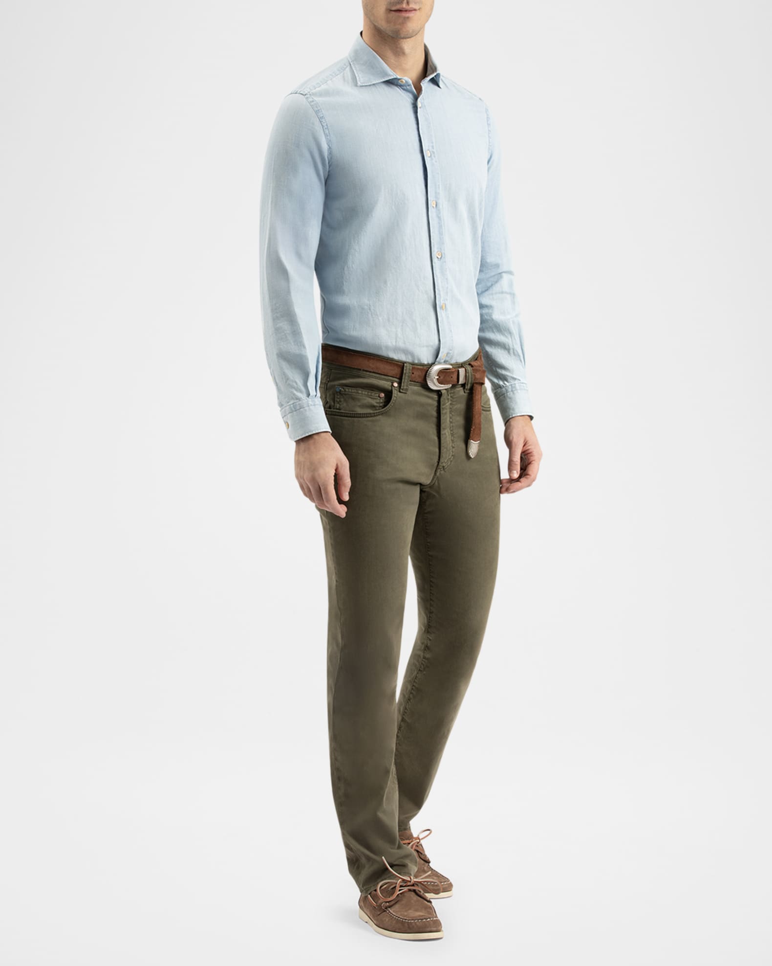 Men's 5-Pocket Twill Pants 1