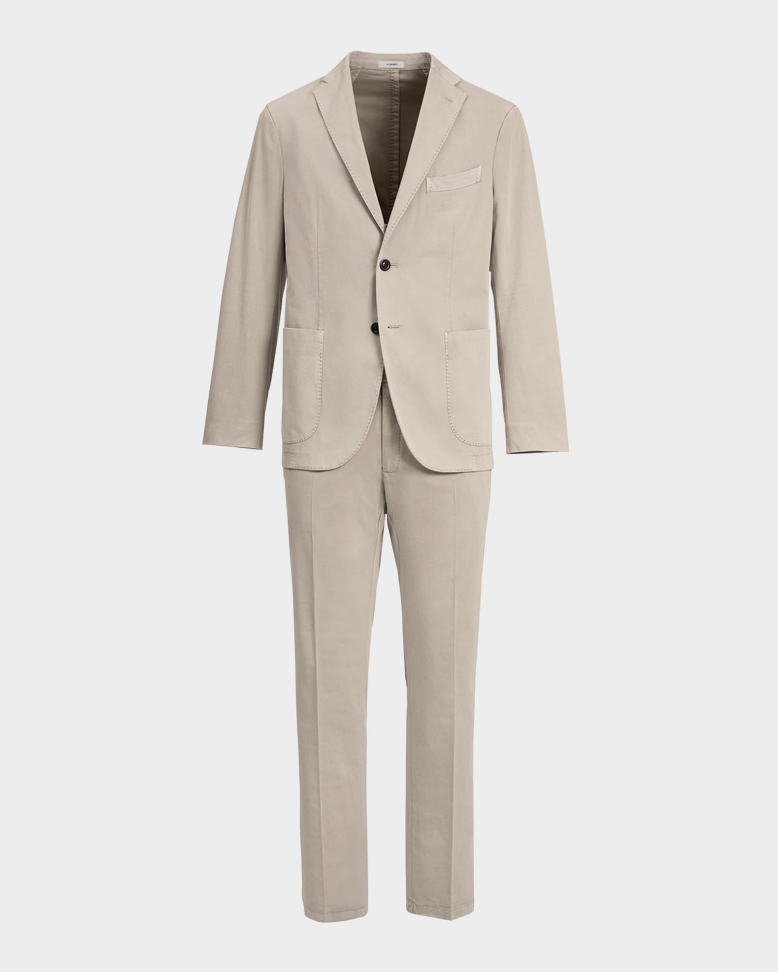 Boglioli Men's Garment-Dyed Solid Suit | Neiman Marcus