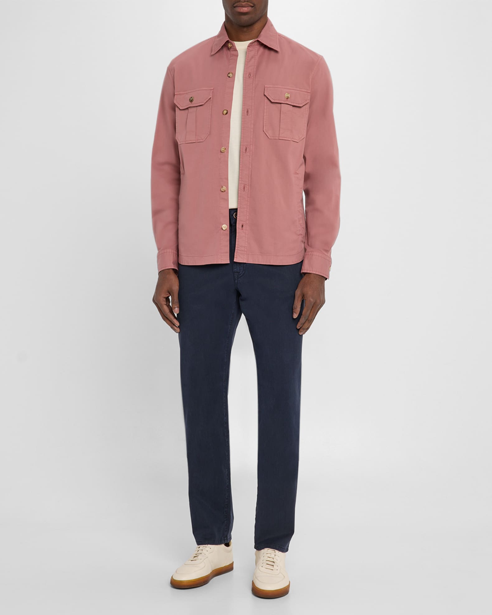 Men's Five-Pocket Twill Pants 1