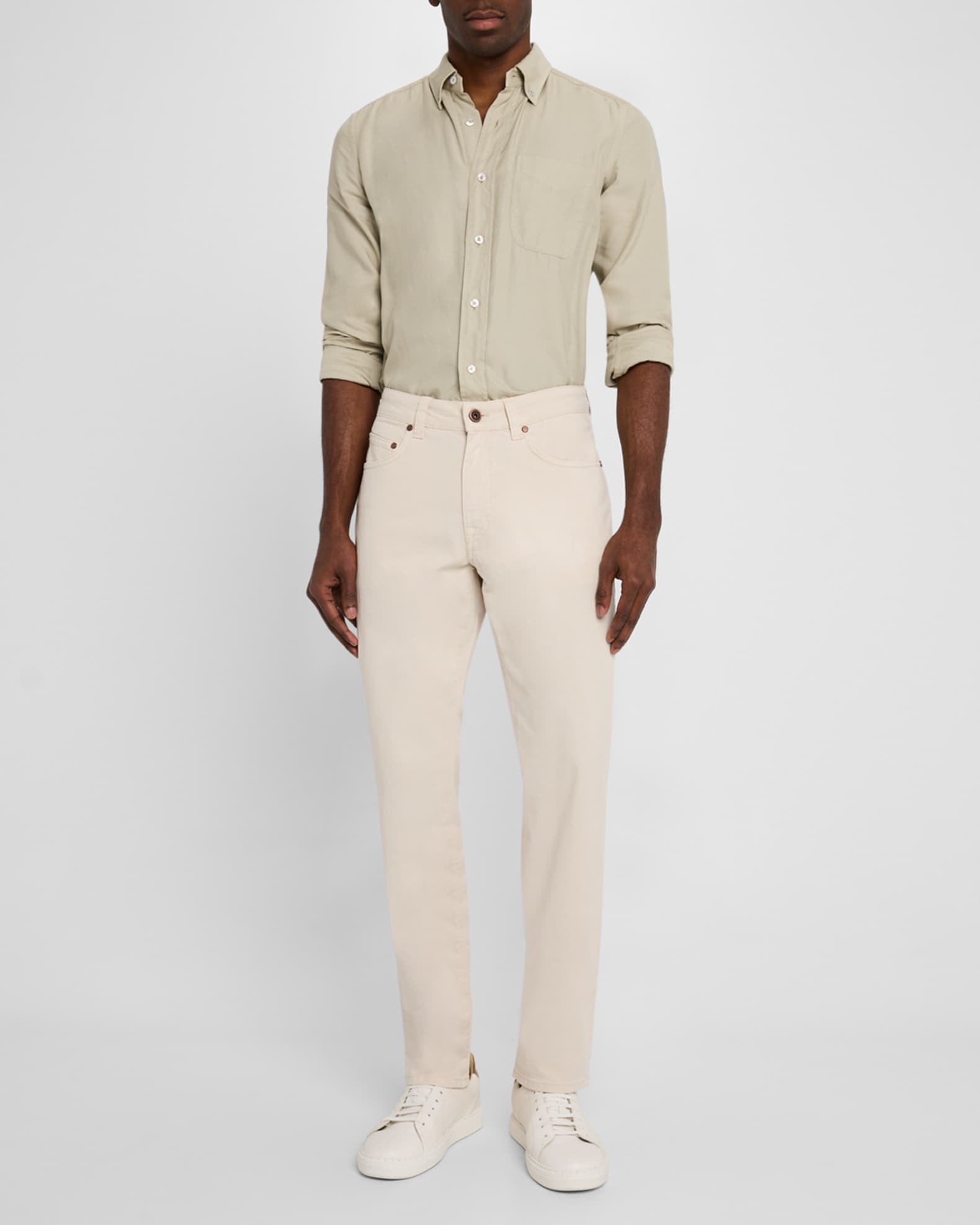 Men's 5-Pocket Twill Pants 1
