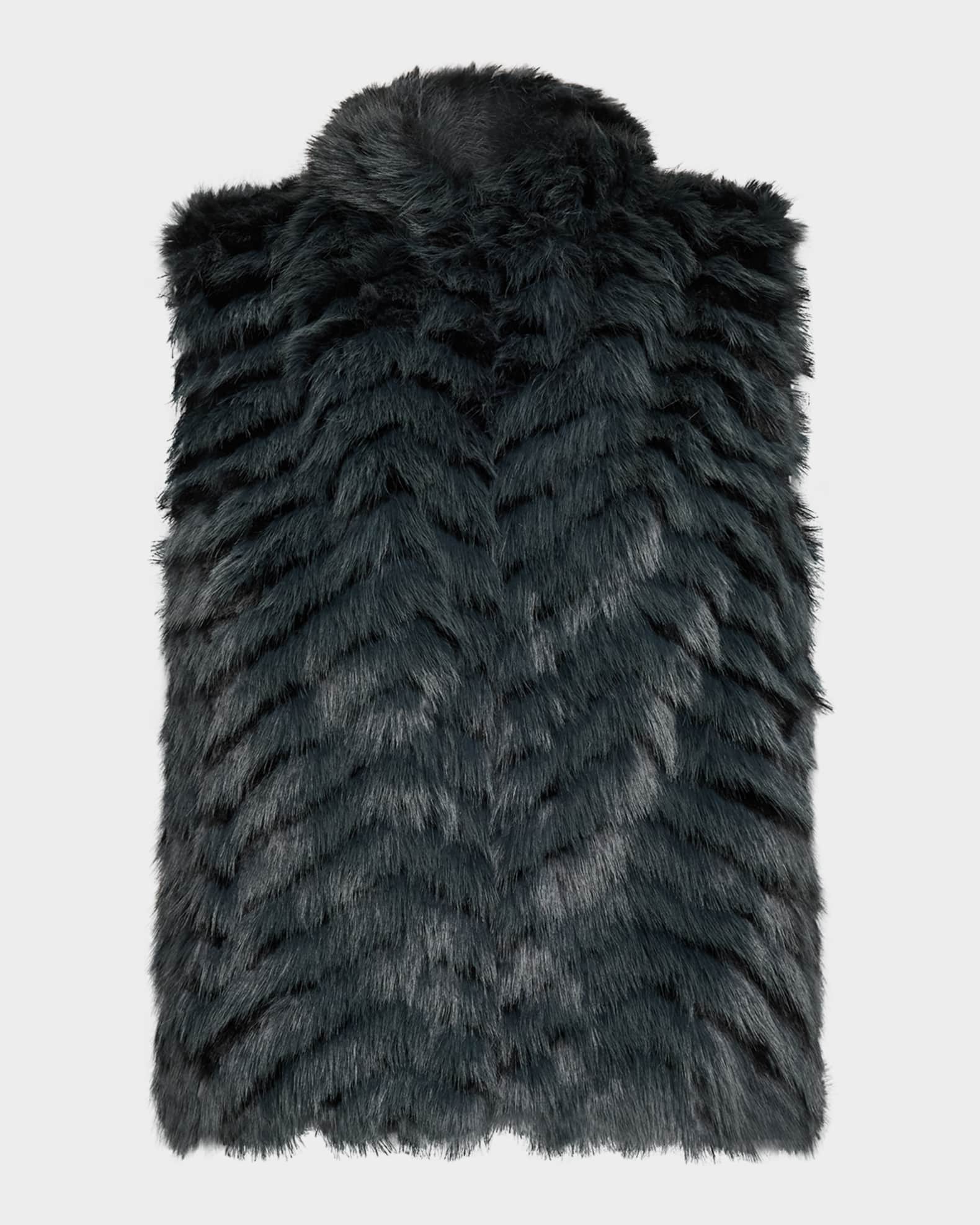 Neiman marcus faux fur vest shop