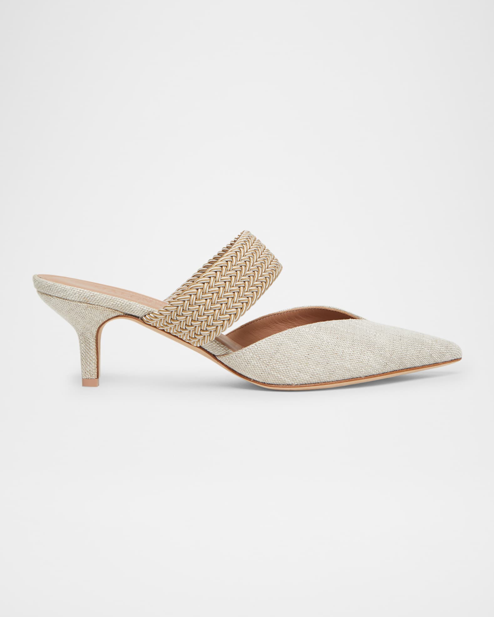 Maisie Linen Strap Mules 0