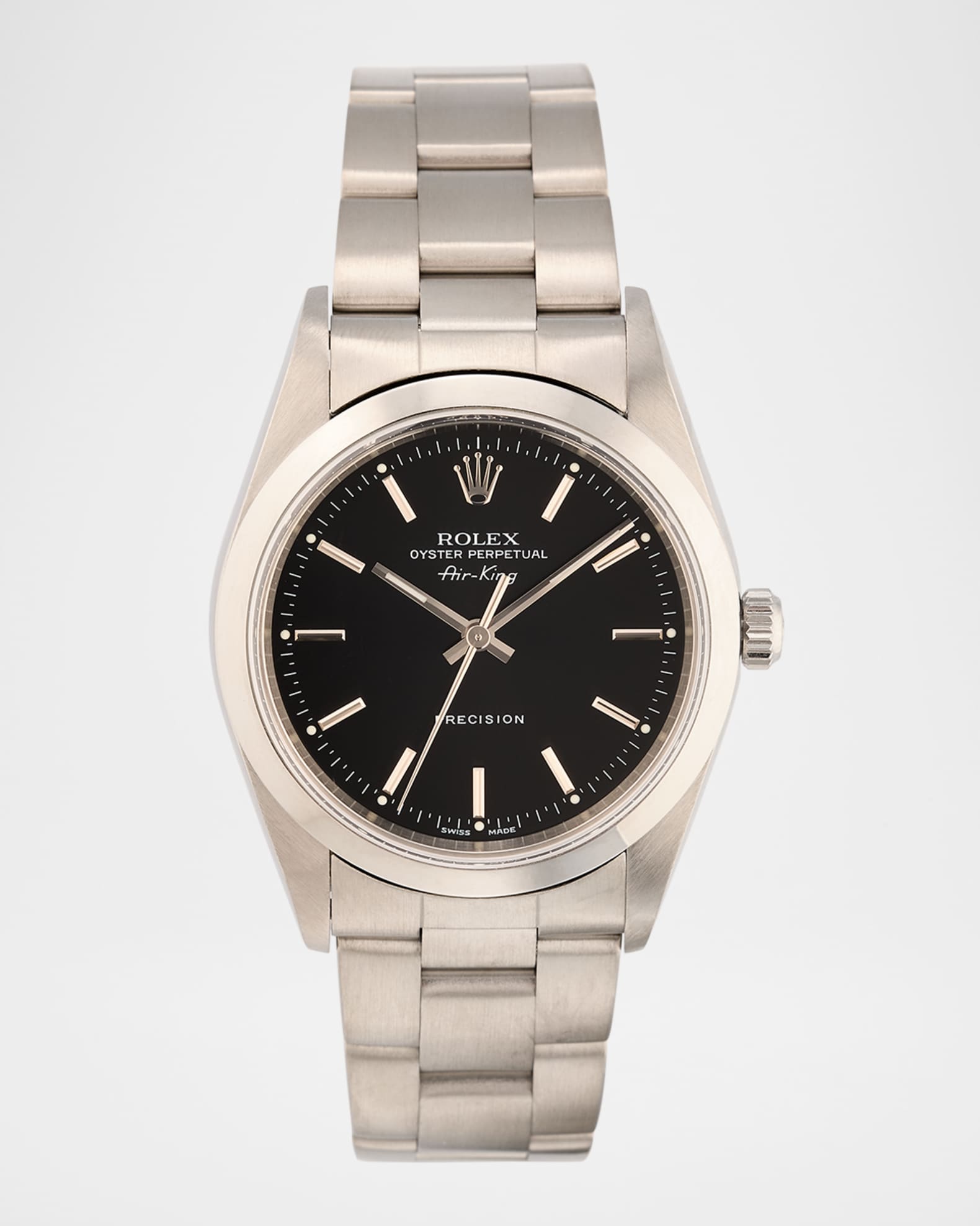Vintage Watches Rolex Stainless Steel Oyster Perpetual Air King Precision 34mm Vintage 1998 Watch Neiman Marcus