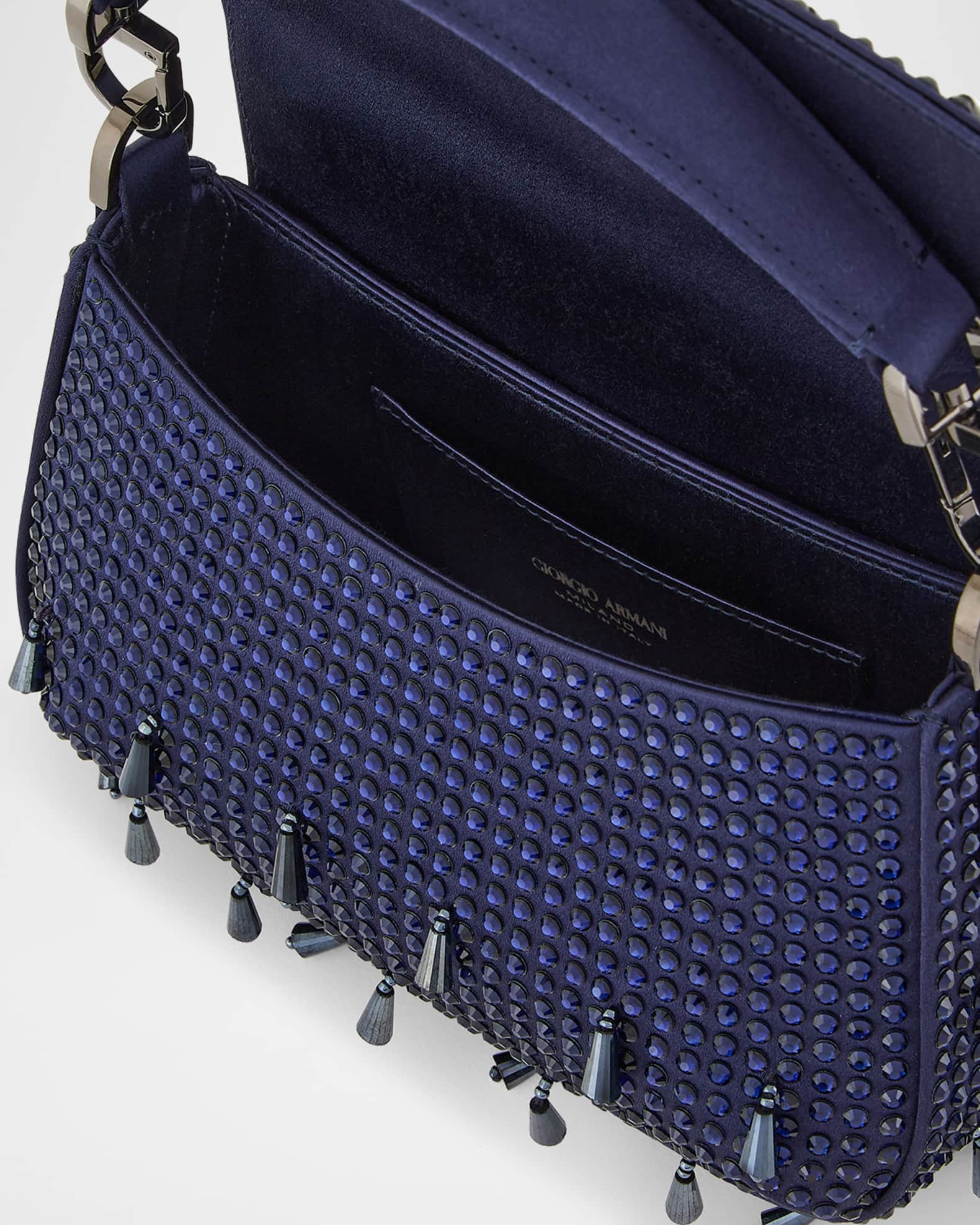 Giorgio Armani La Prima Small Beaded Top-Handle Bag | Neiman Marcus