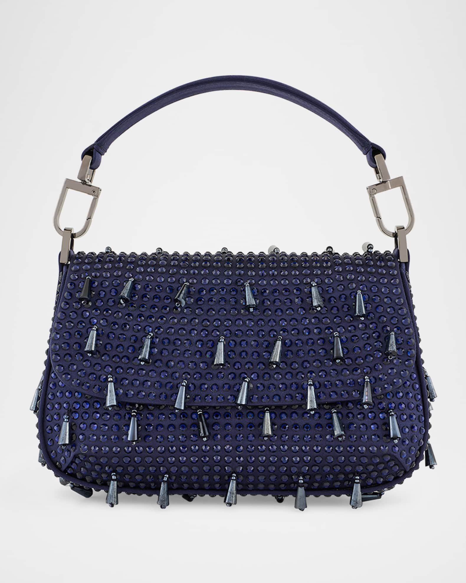 Giorgio Armani ビジュー装飾バッグ Giorgio Armani La Prima Small Beaded Top-Handle Bag | Neiman Marcus