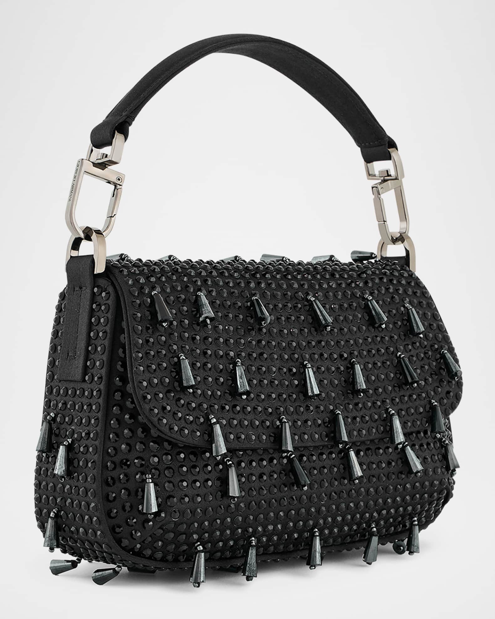 La Prima Small Beaded Top-Handle Bag 1
