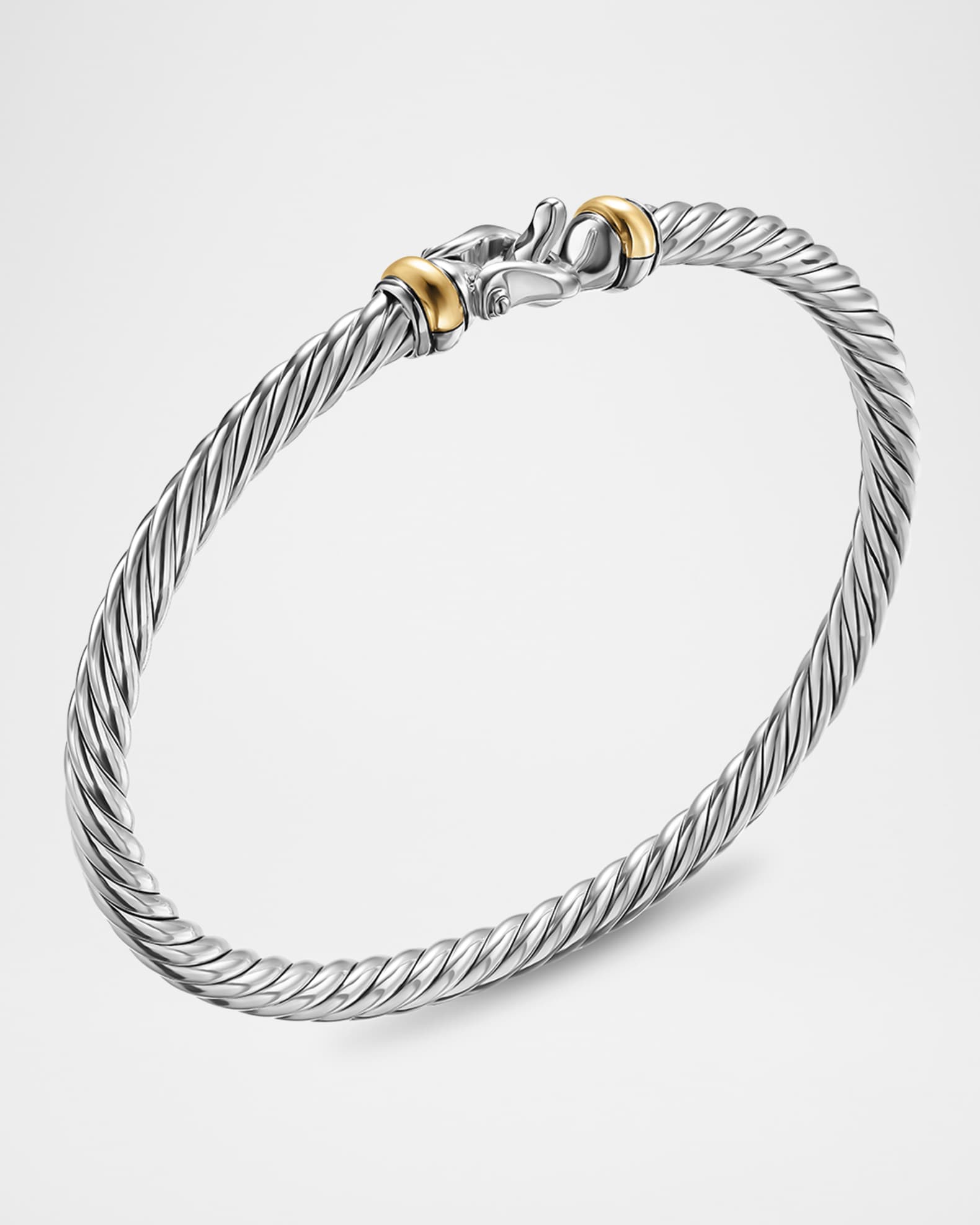 Cable Flex Buckle Bracelet in Sterling Silver, 4mm 1