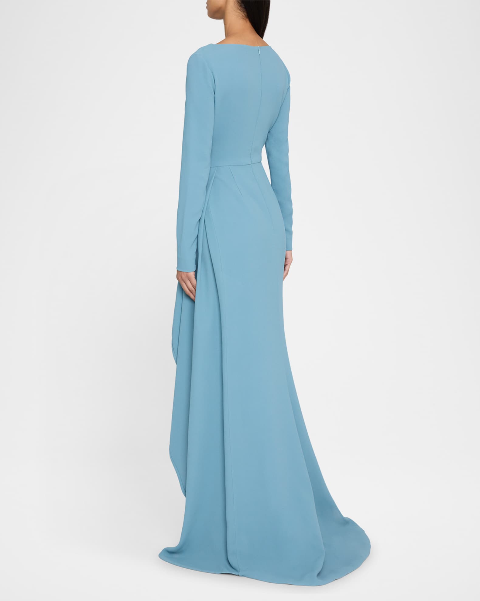 Neiman marcus long sleeve evening gowns online
