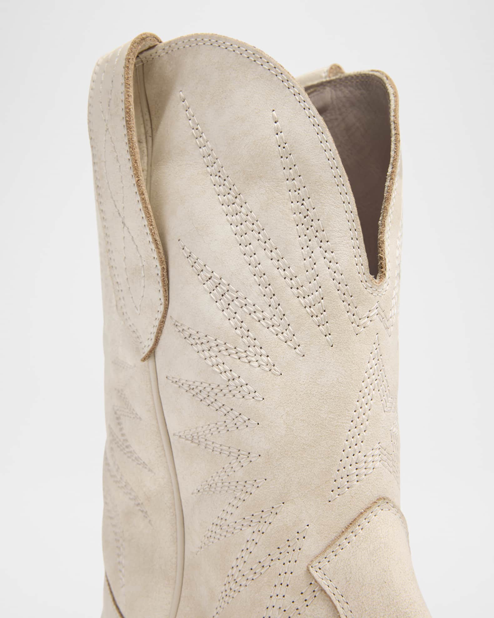Golden Goose Wish Star Embroidered Suede Cowboy Boots