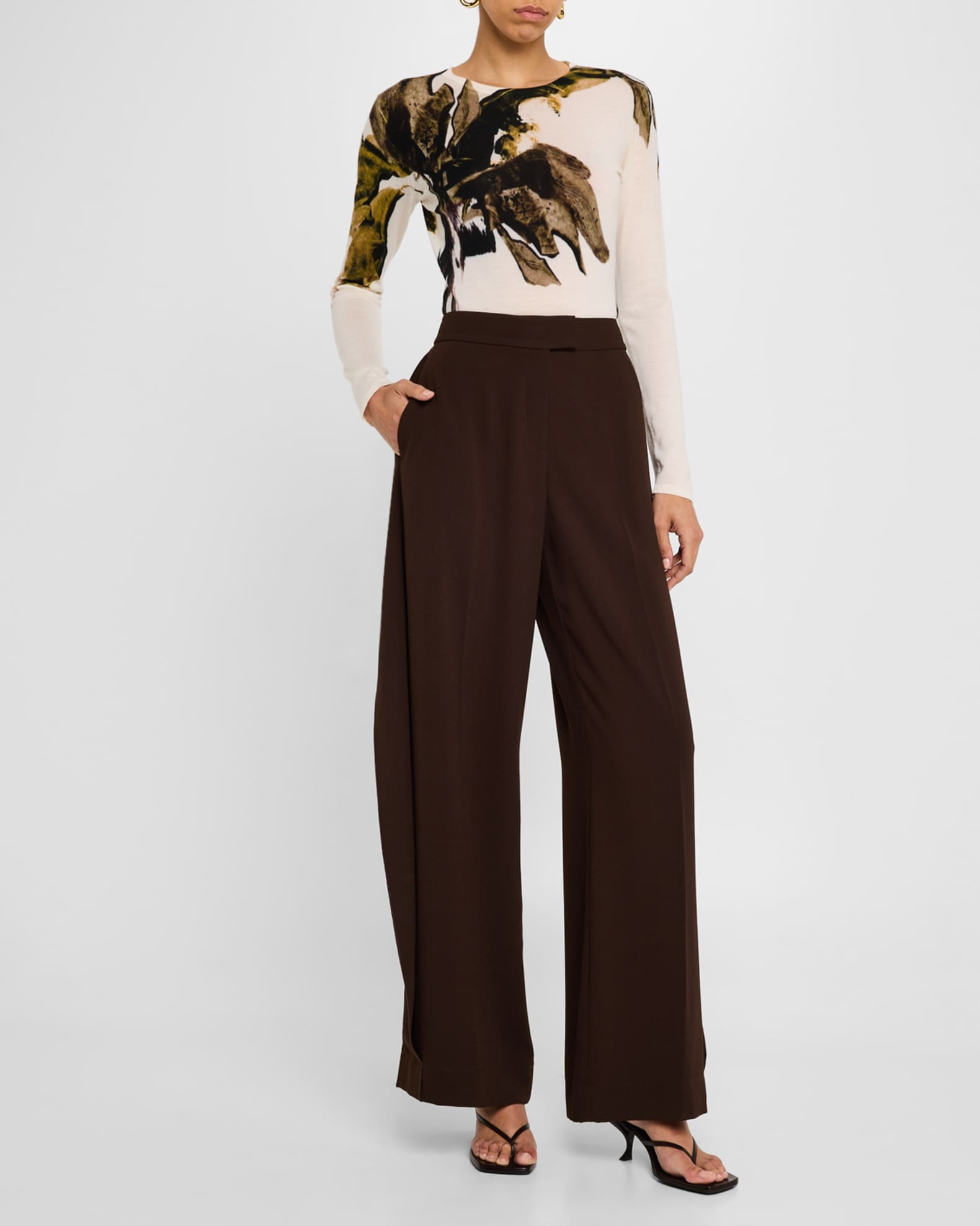 Brushstroke Merino Wool Sweater 1