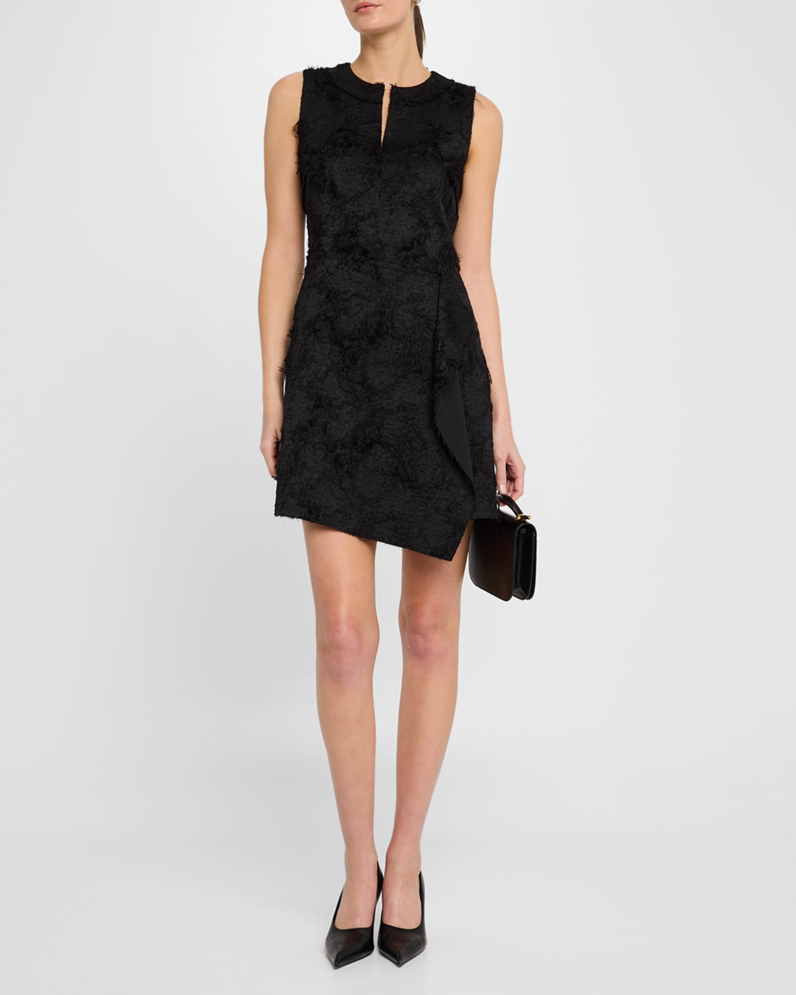 Jason Wu Collection Fray Jacquard Mini A-Line Dress | Neiman