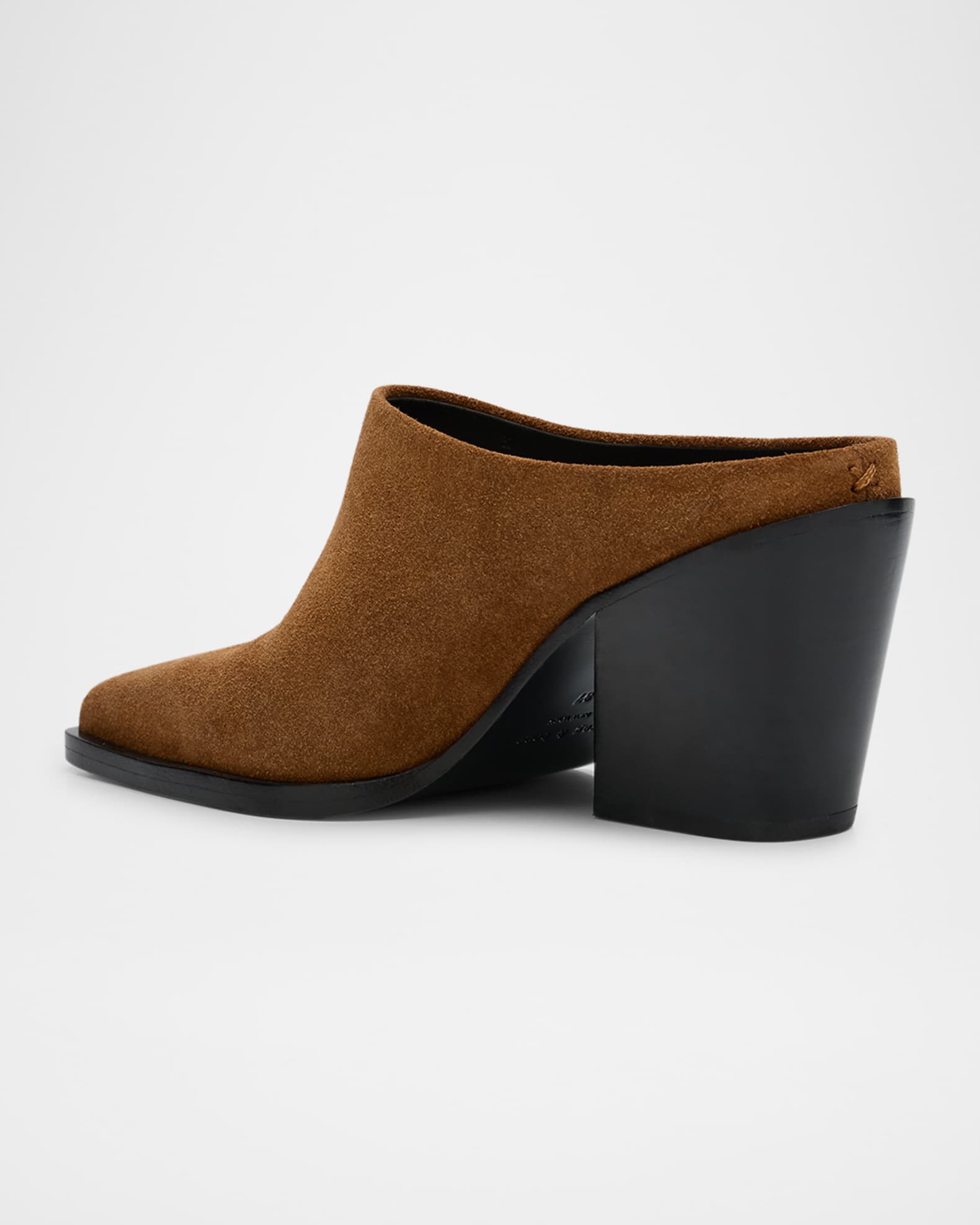 Joni Suede Western Mules 1