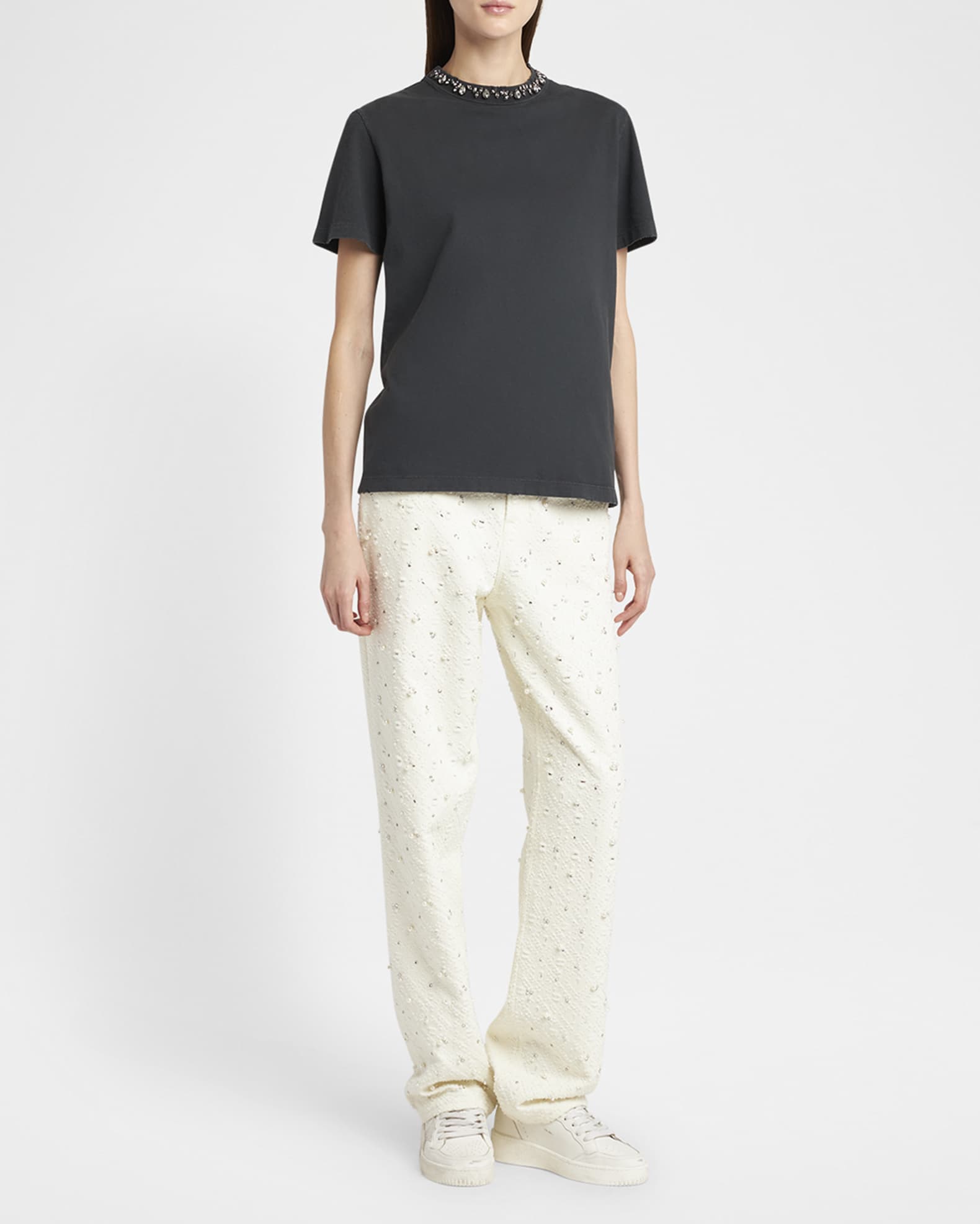 Golden Goose Golden Embellished Boxy T-Shirt | Neiman Marcus