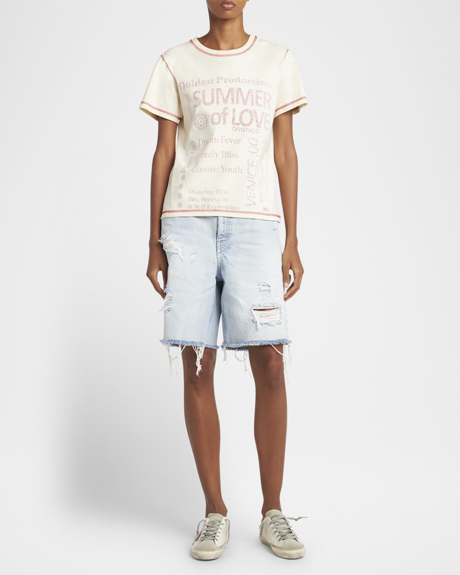 Journey-Print Gauze Jersey Short-Sleeve T-Shirt 1