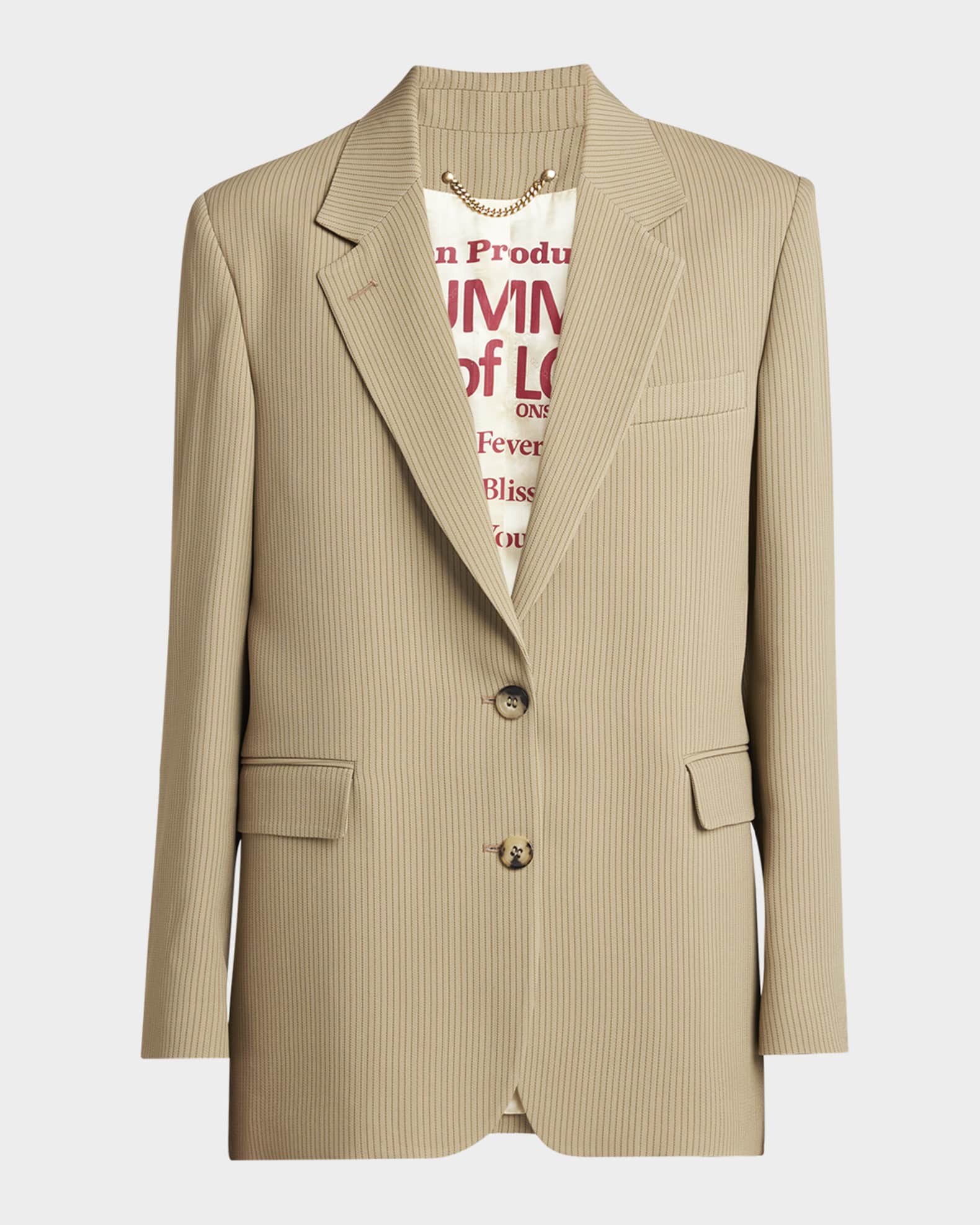 Journey Pinstripe Single-Breasted Jacket 0
