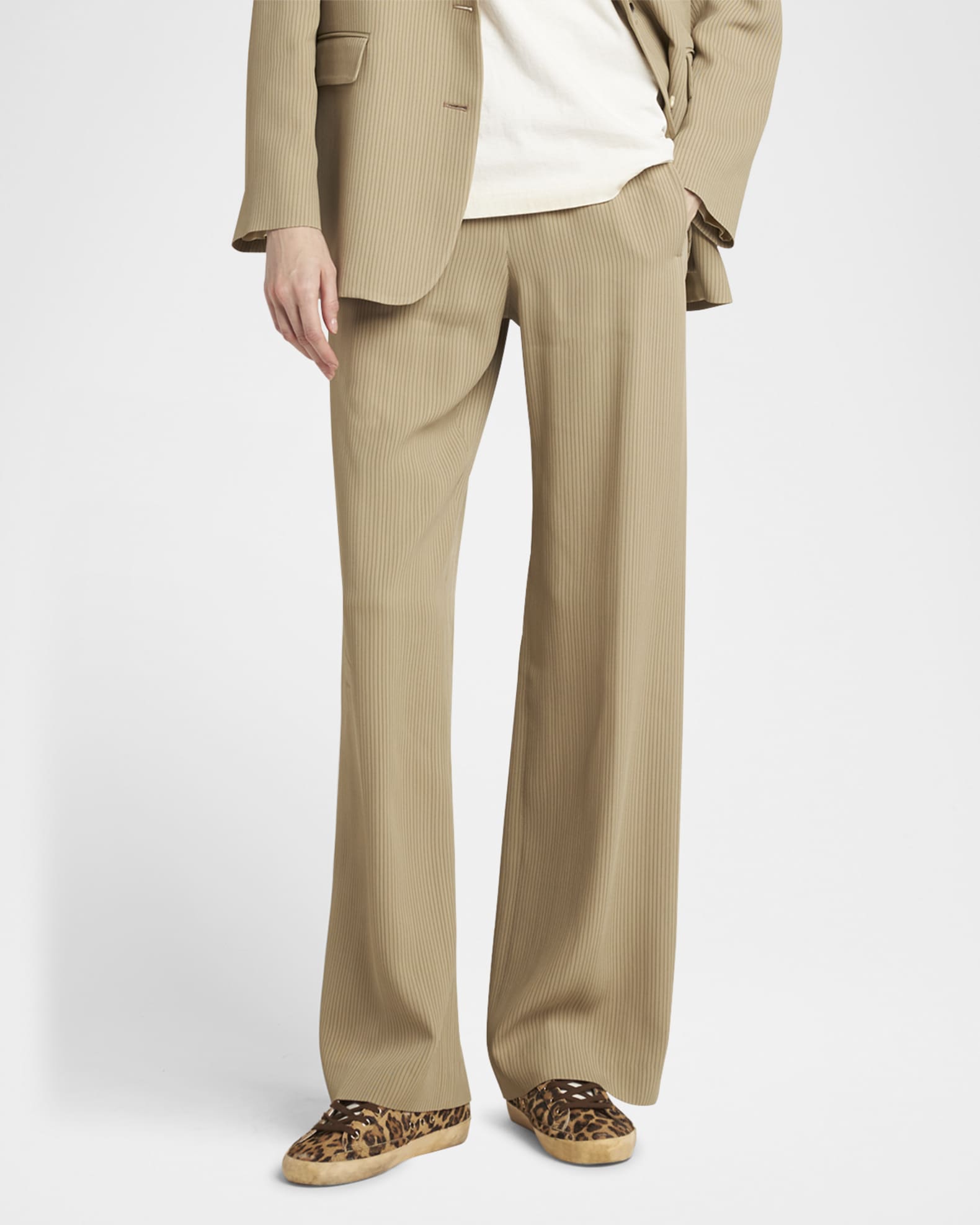 Journey Pinstripe Pull-On Pants 1