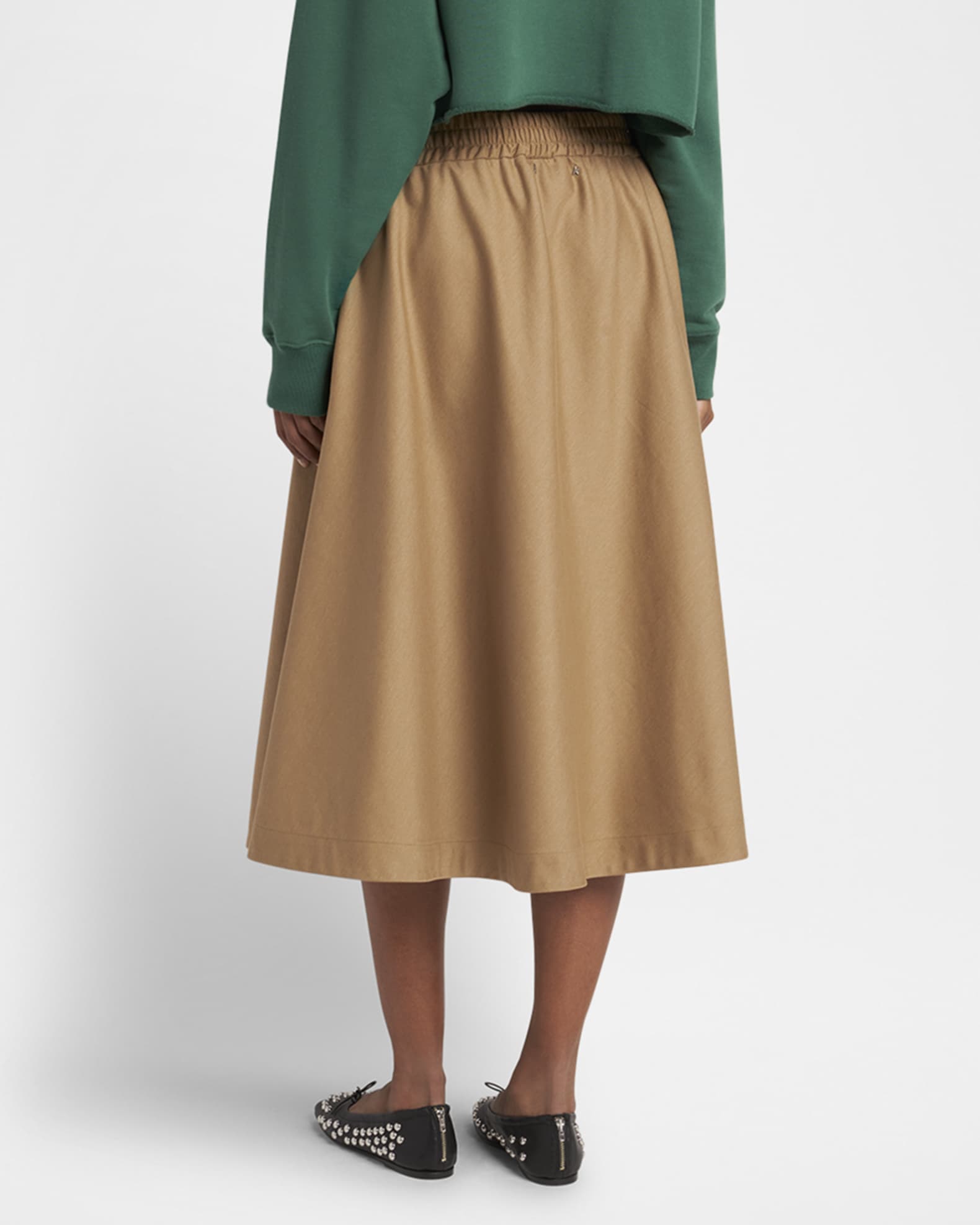 スカート Golden Goose Golden Goose Skirts (GWP02472 P00215182973) Golden Goose Journey Zip-Front Circle Skirt | Neiman Marcus
