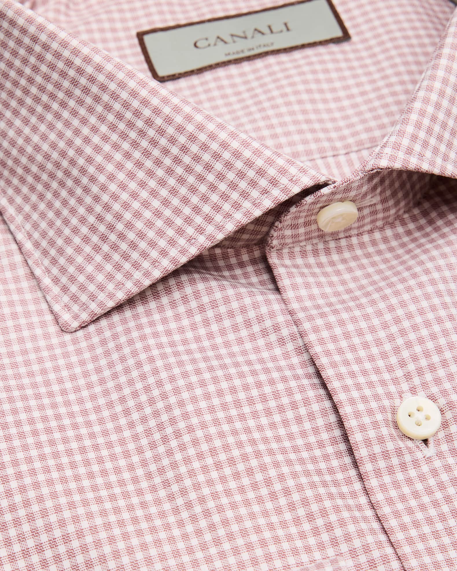Men's Cotton Micro-Check Dress Shirt 1