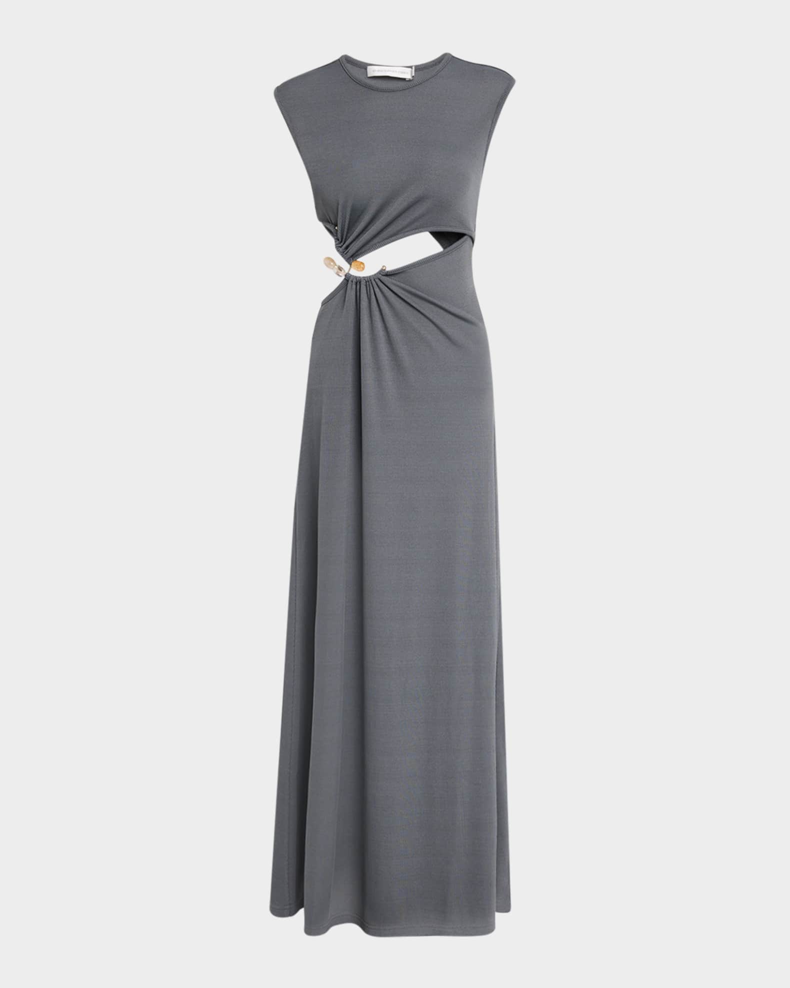 Christopher Esber Concave Stone Cutout Maxi Tank Dress