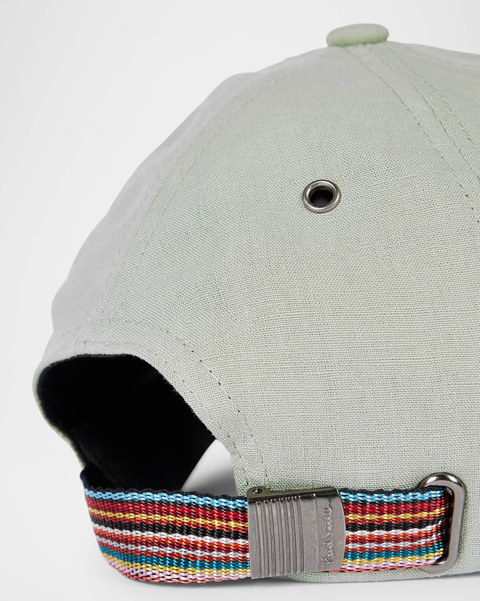 Men's Linen Signature Stripe Baseball Cap 1