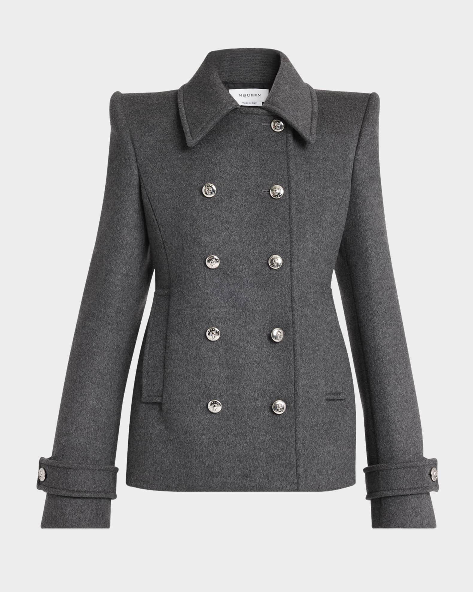 Doble-Breasted Wool-Cashmere Coat 0