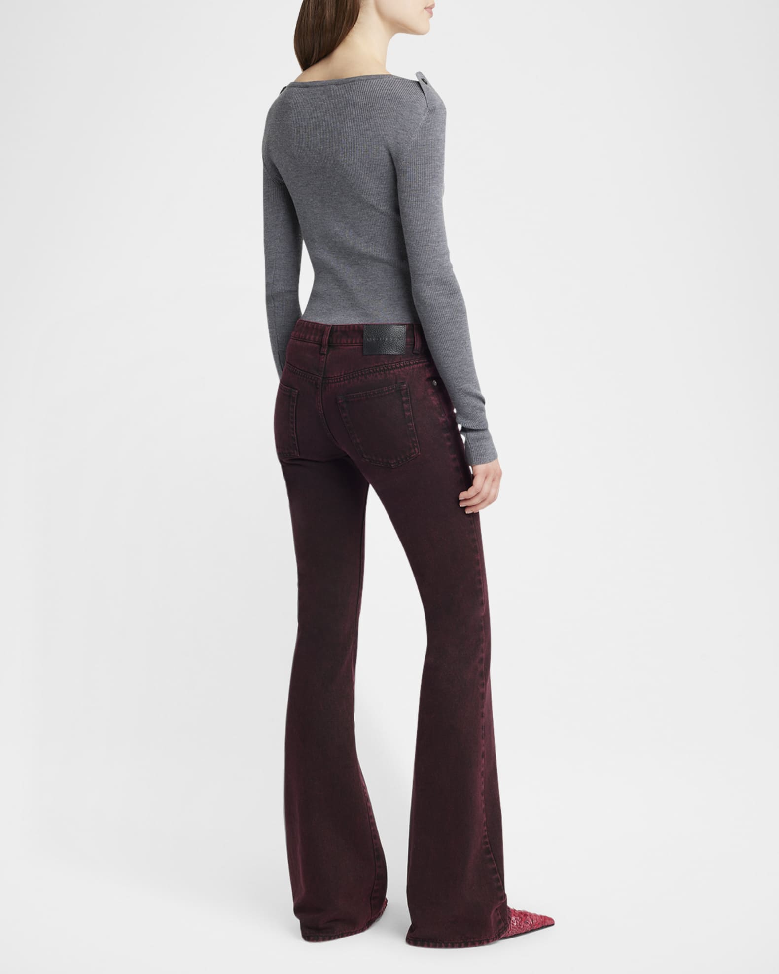 デニム・ジーパン ALEXANDER MCQUEEN Women Denim Pants 813256QMAC0 6136 RED 27575275_57392897_1000.jpg