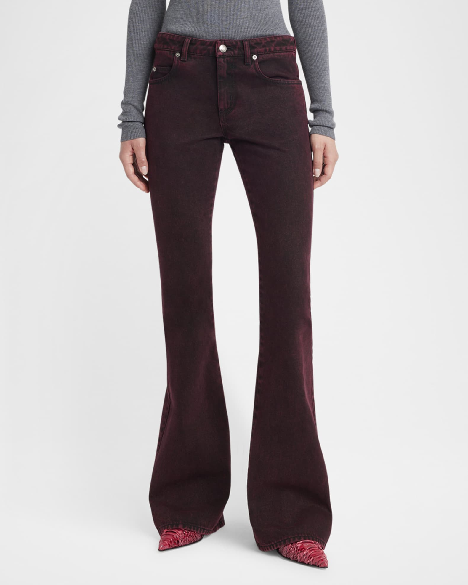 Alexander Mcqueen ミッドライズ　フレアトラウザーズ 27490671_57353186_1000.jpg