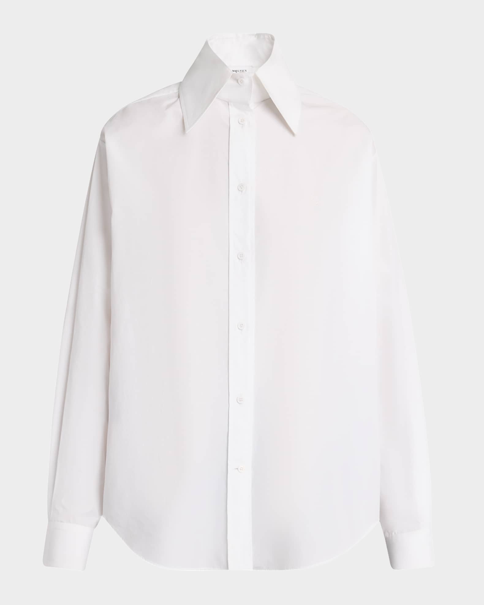 Long-Sleeve Cotton Button-Down Shirt 0