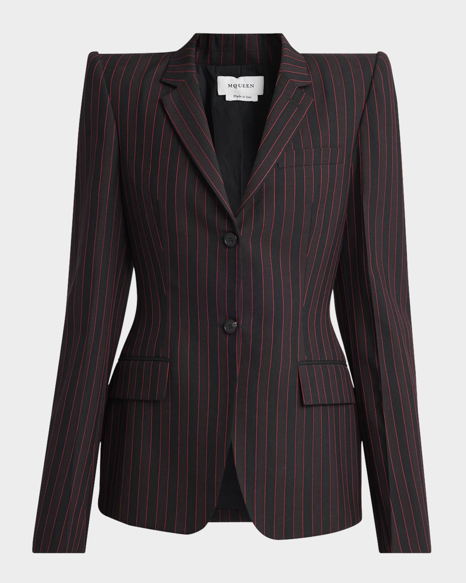 ジャケット MCQUEEN Single-breasted blazer McQueen Single-Breasted Blazer Jacket | Neiman Marcus